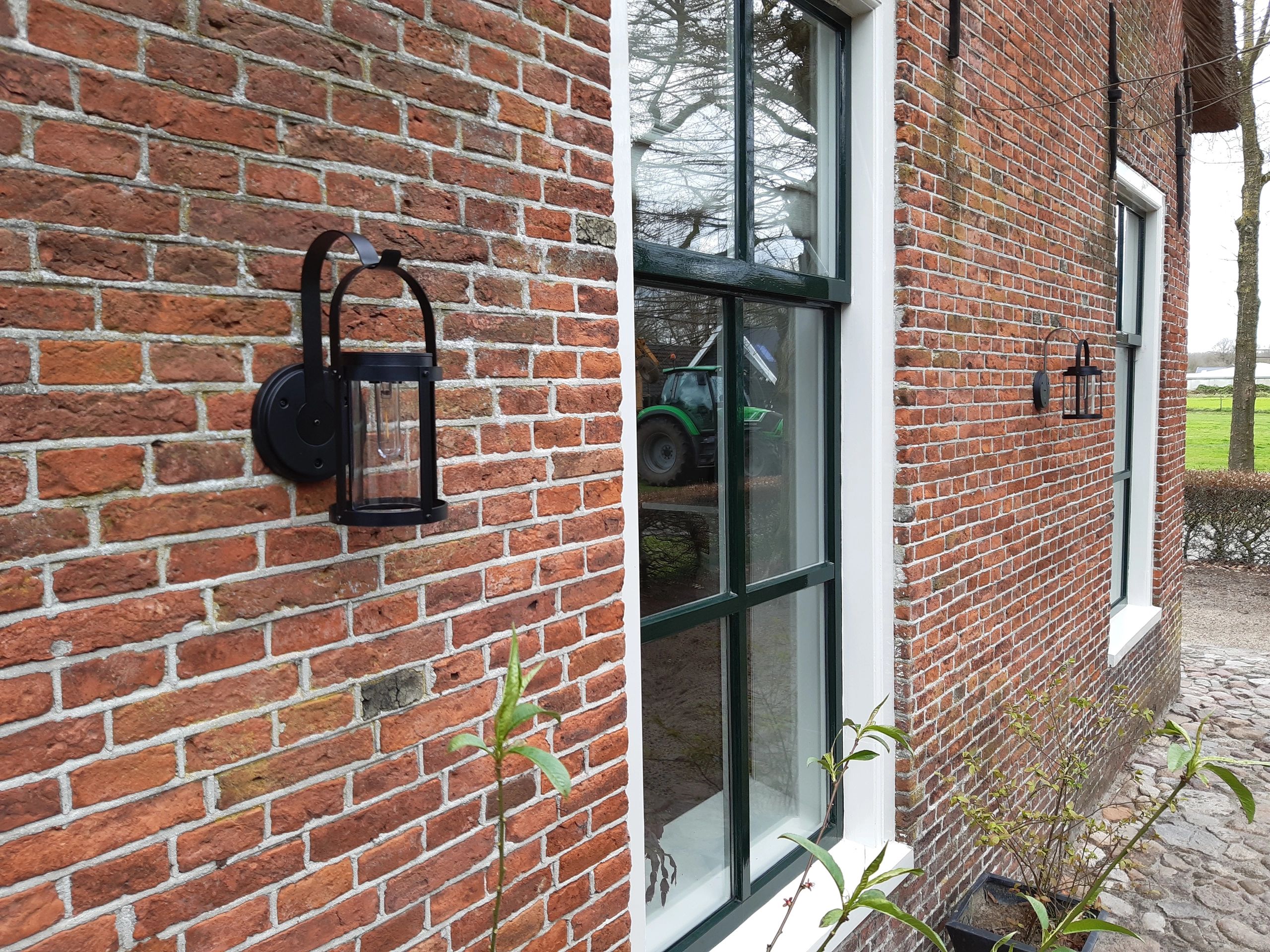 Solar wandlamp Venice met led filament lamp