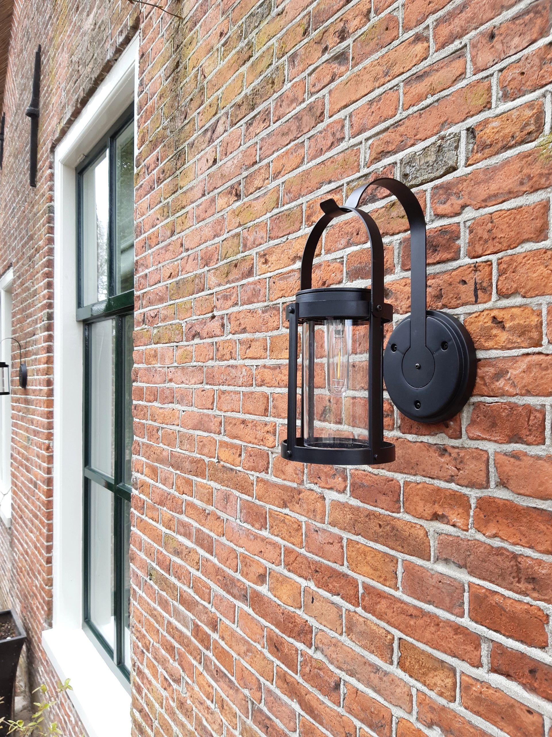 Solar wandlamp Venice met led filament lamp
