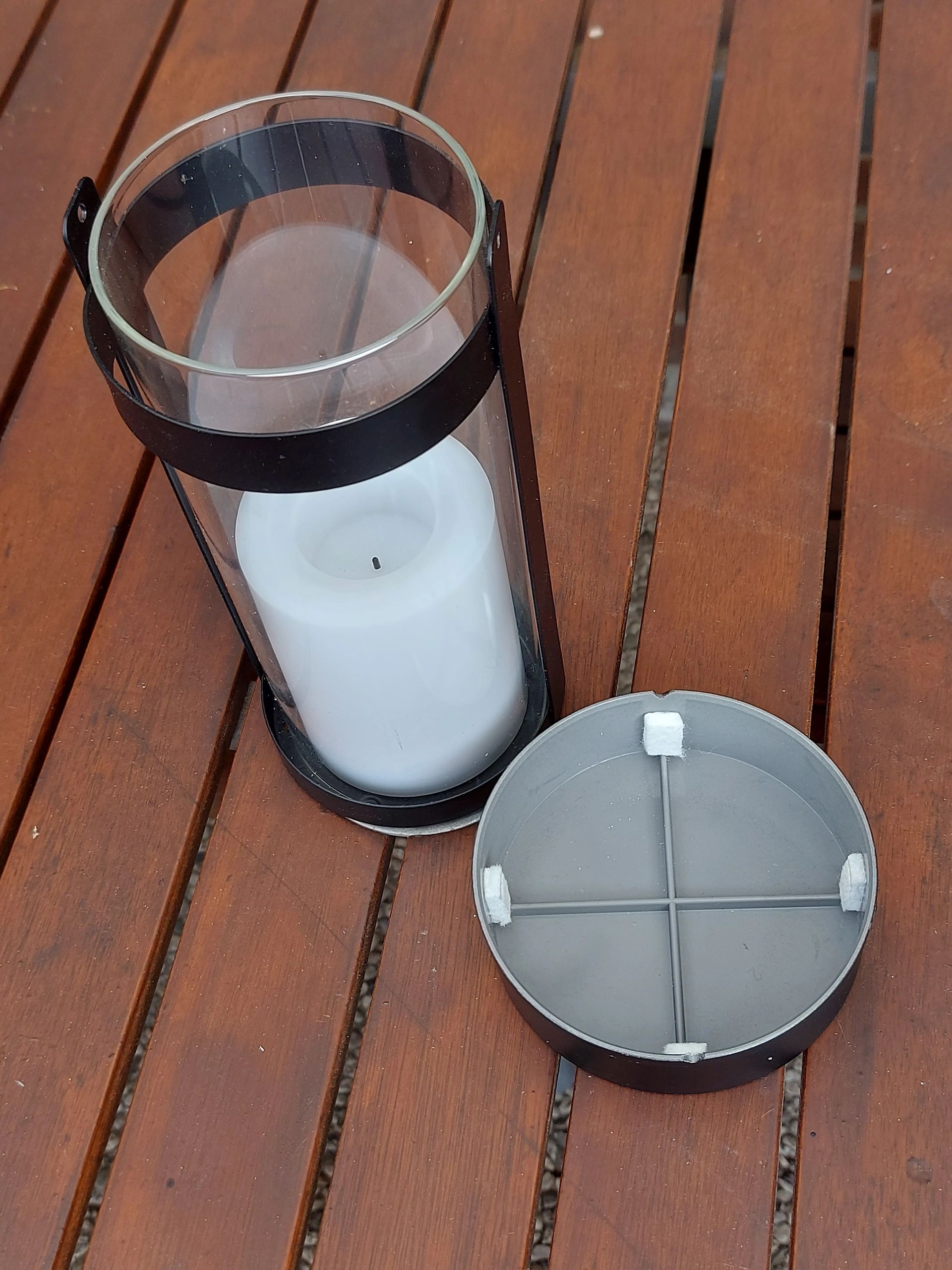 Solar hang- en tafellamp Odin op zonne-energie - Decoratieve buitenlamp met kaars