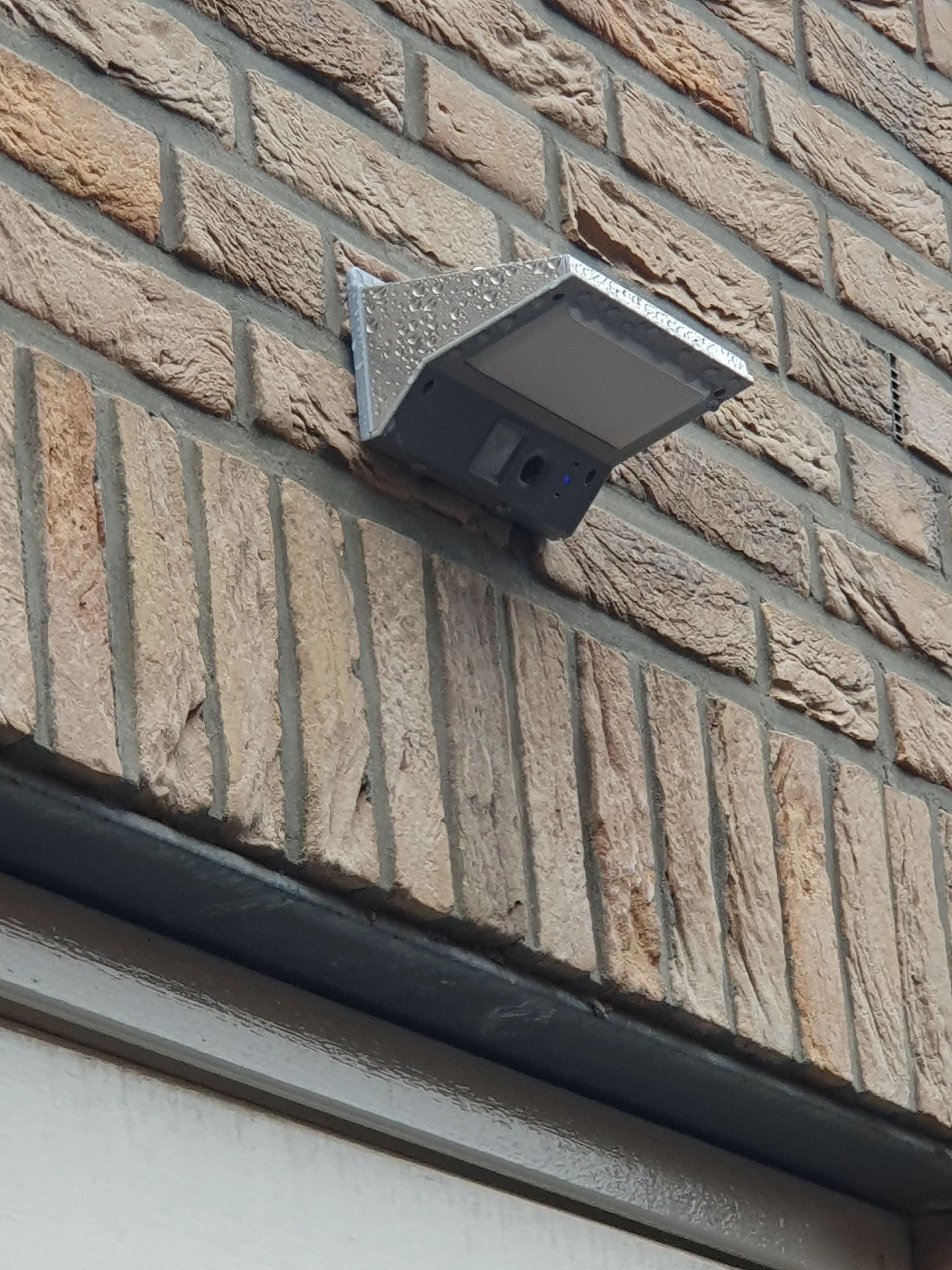 Solar wandlamp Stuttgart met 21 leds en bewegingsmelder RVS op zonne-energie