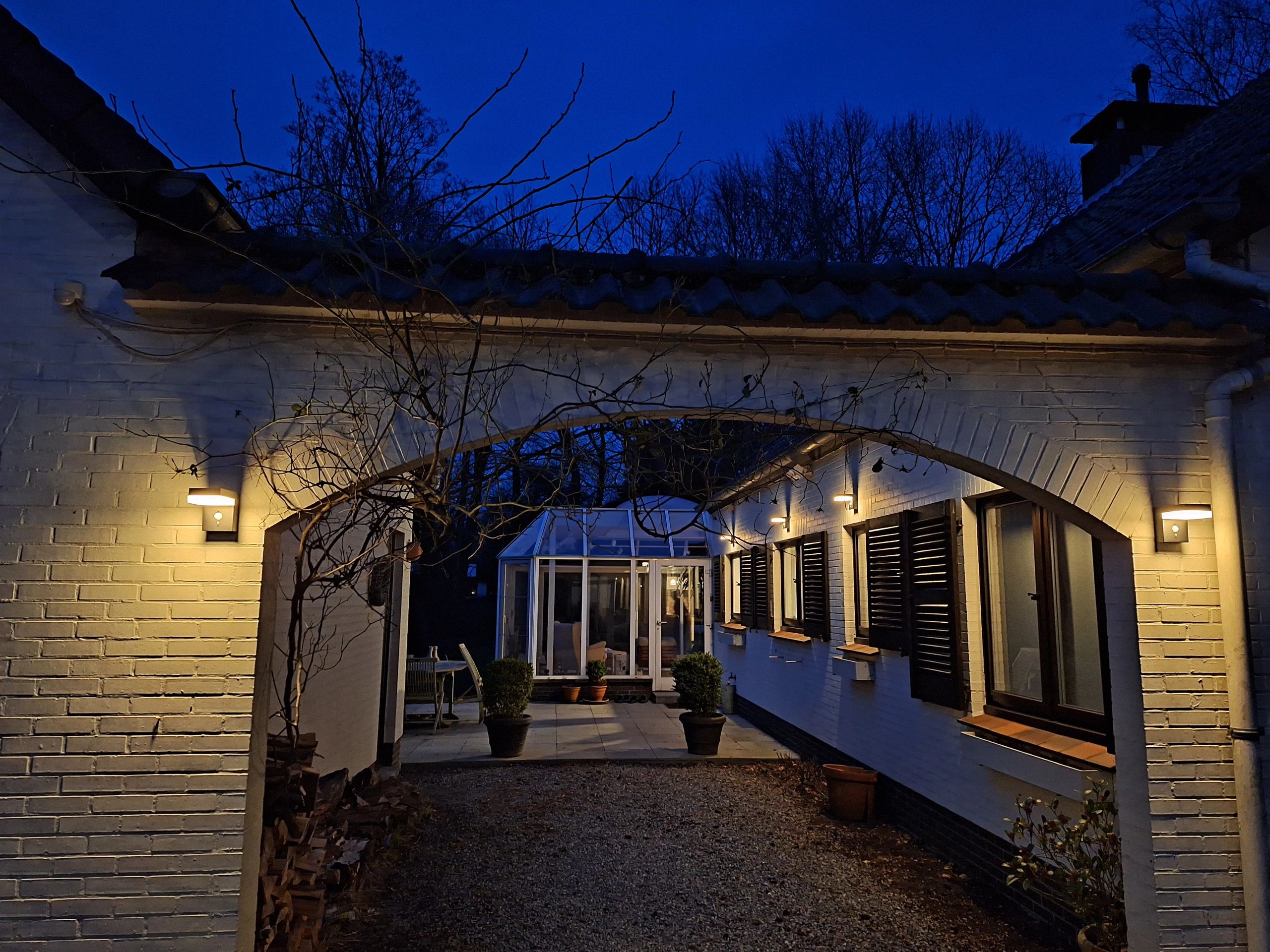 Solar wandlamp Oslo warm wit licht met bewegingssensor