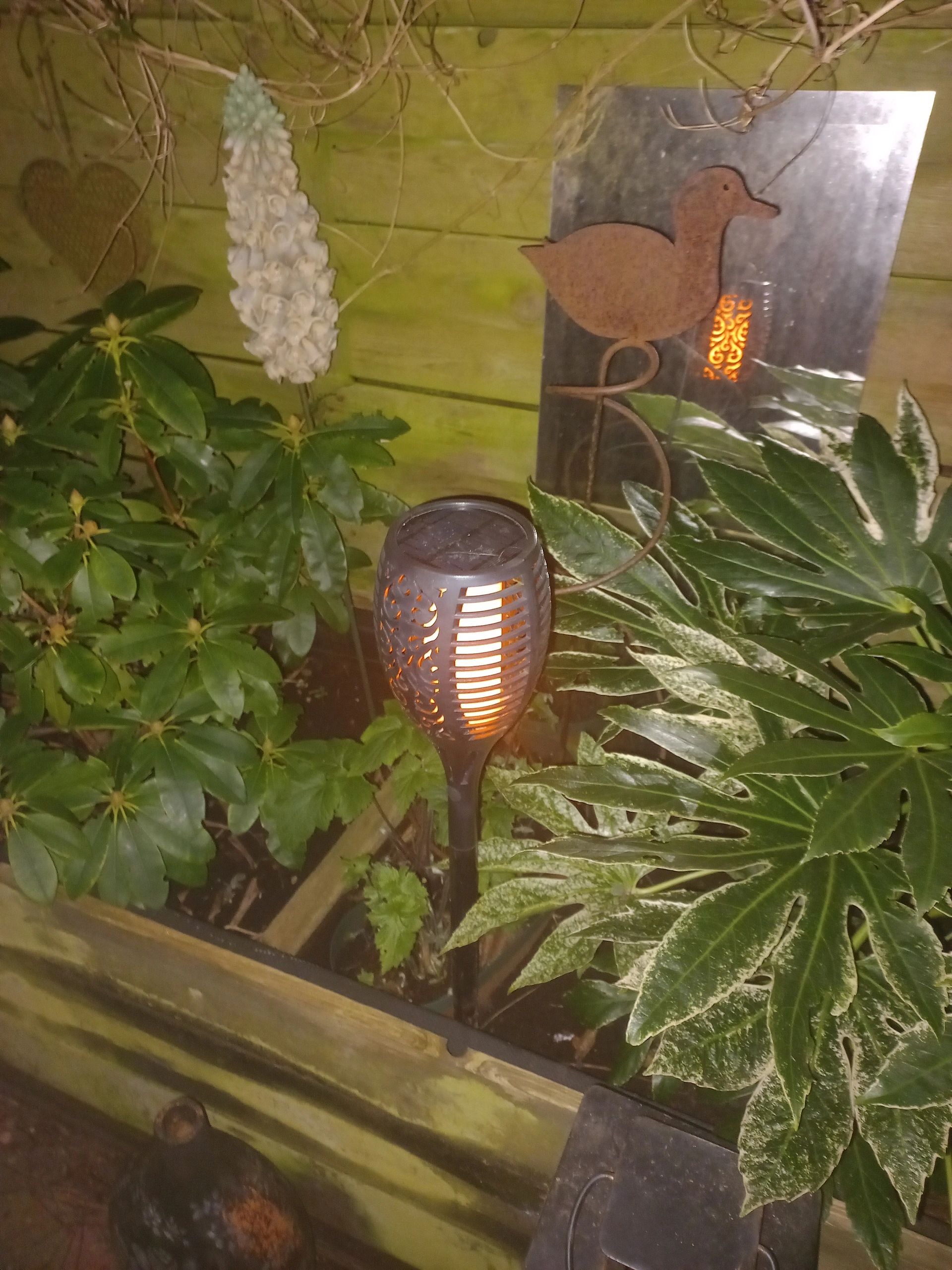 Solarlamp Fakkel voordeelset 3 zwart met schemersensor