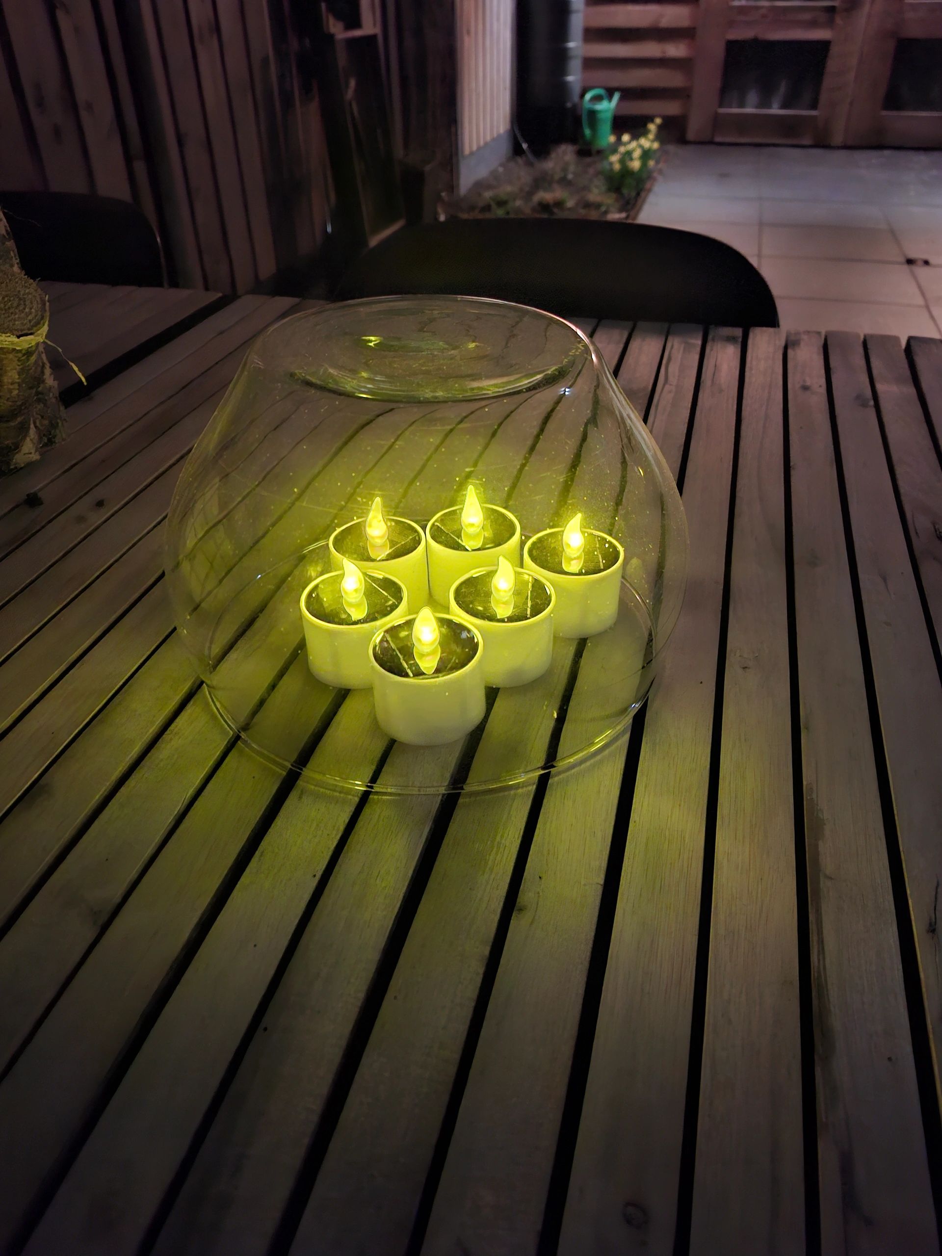 Solar waxinelichtjes led kaarsen 6 stuks