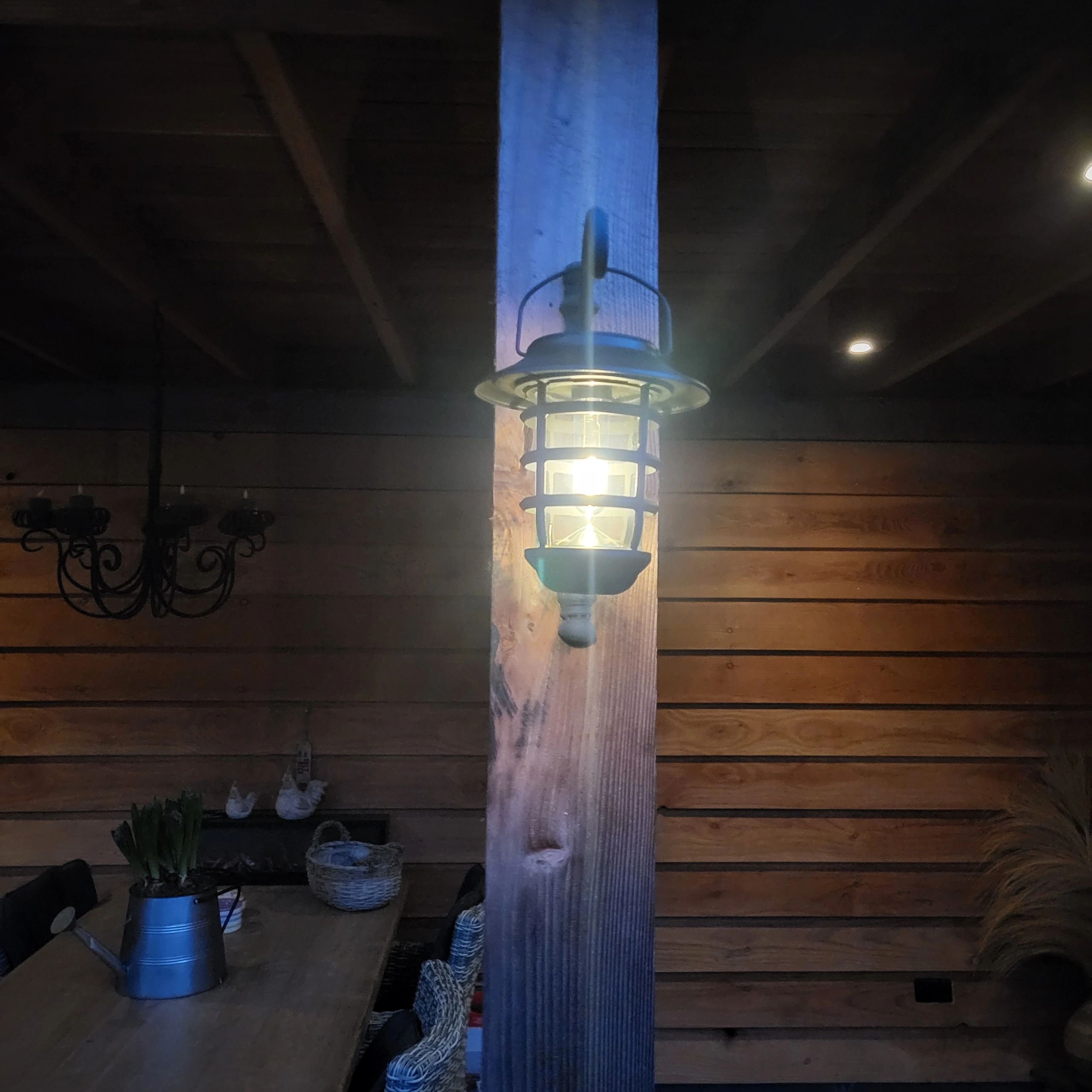 2 stuks Zwarte solarlamp Sting - hanglamp, priklamp en tafellamp-in 1