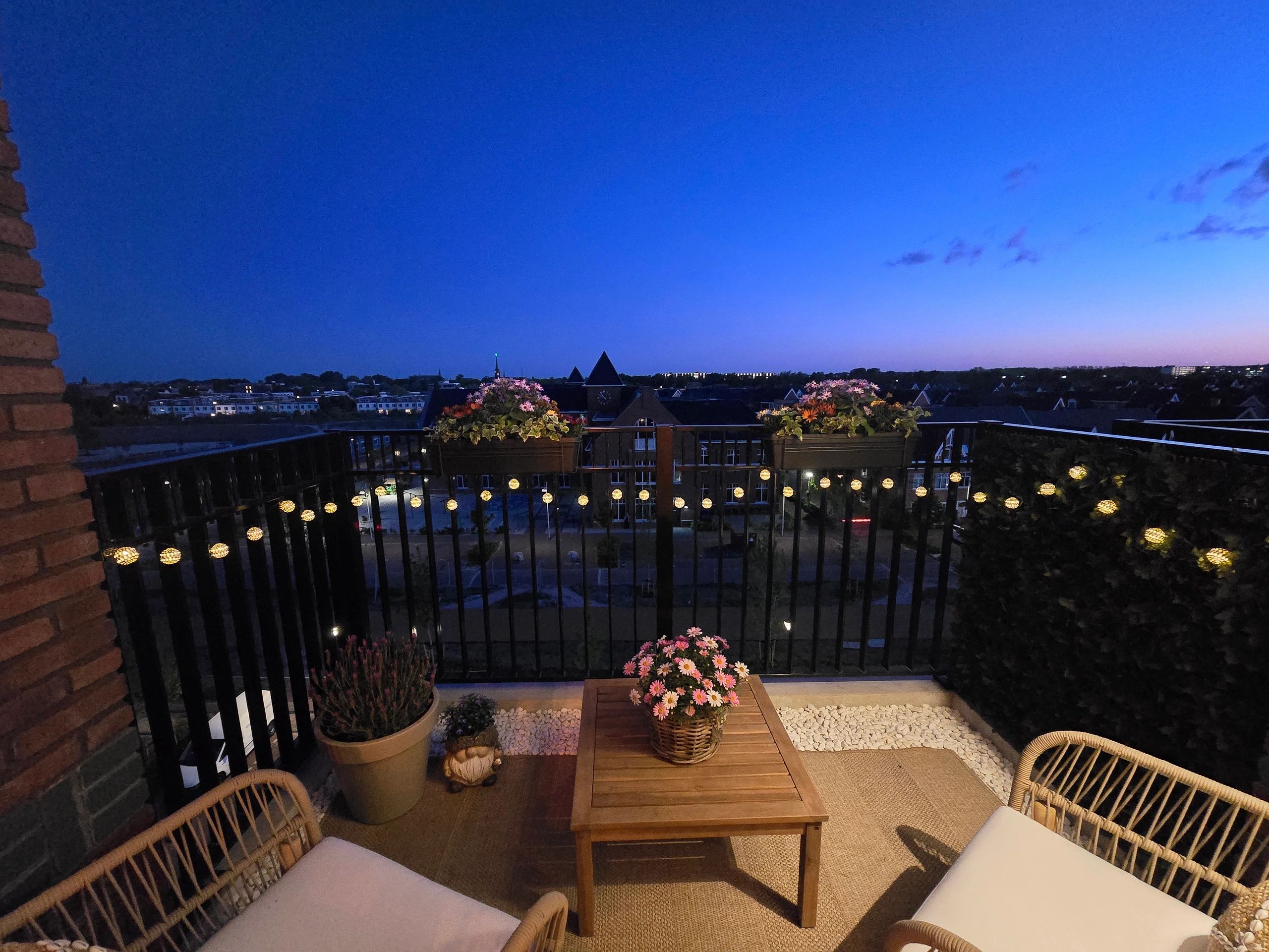 Solar lichtslinger Marrakech met 20 warm witte led lampen