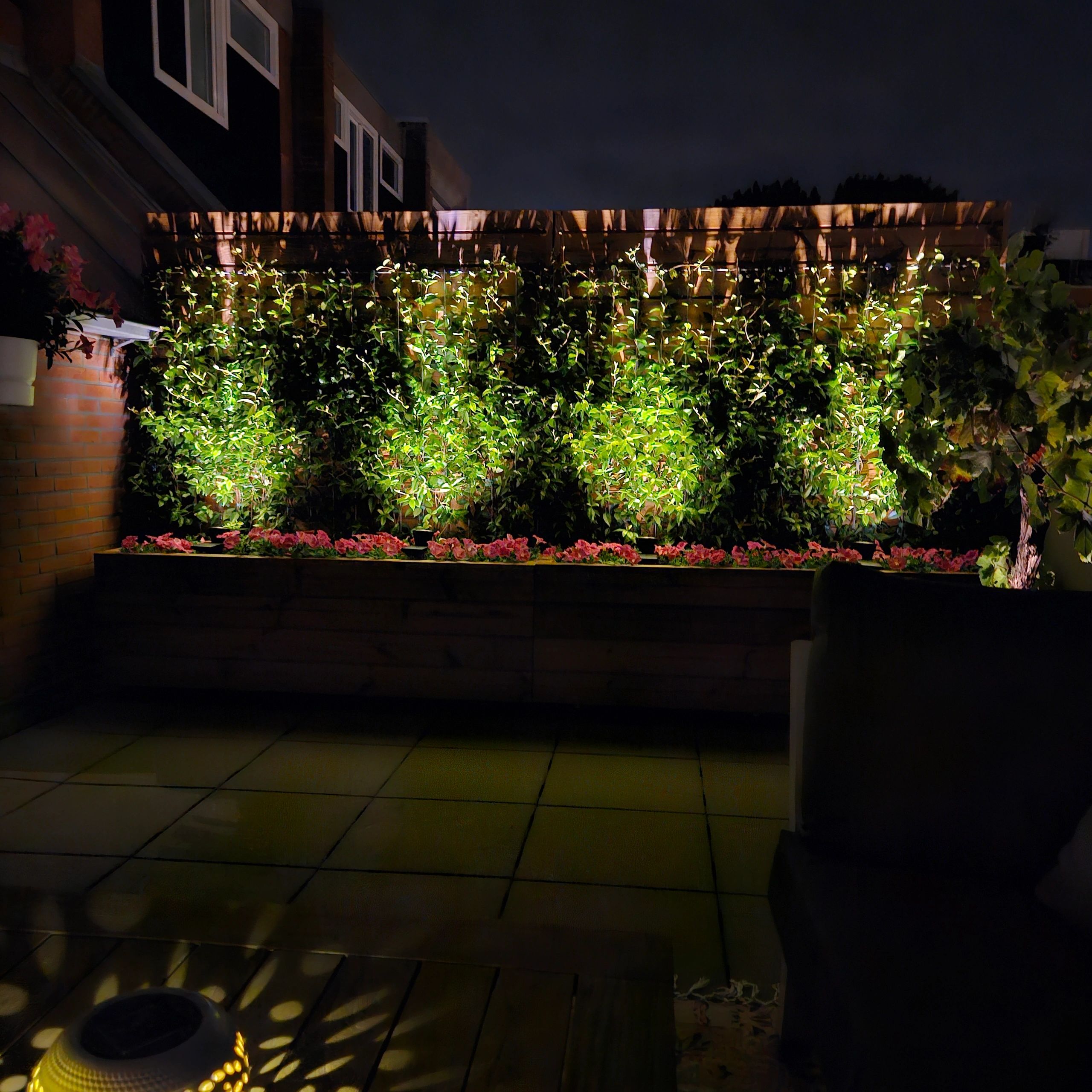 Solar spot Highlight voor wandmontage of grondspies warm wit voordeelset 2