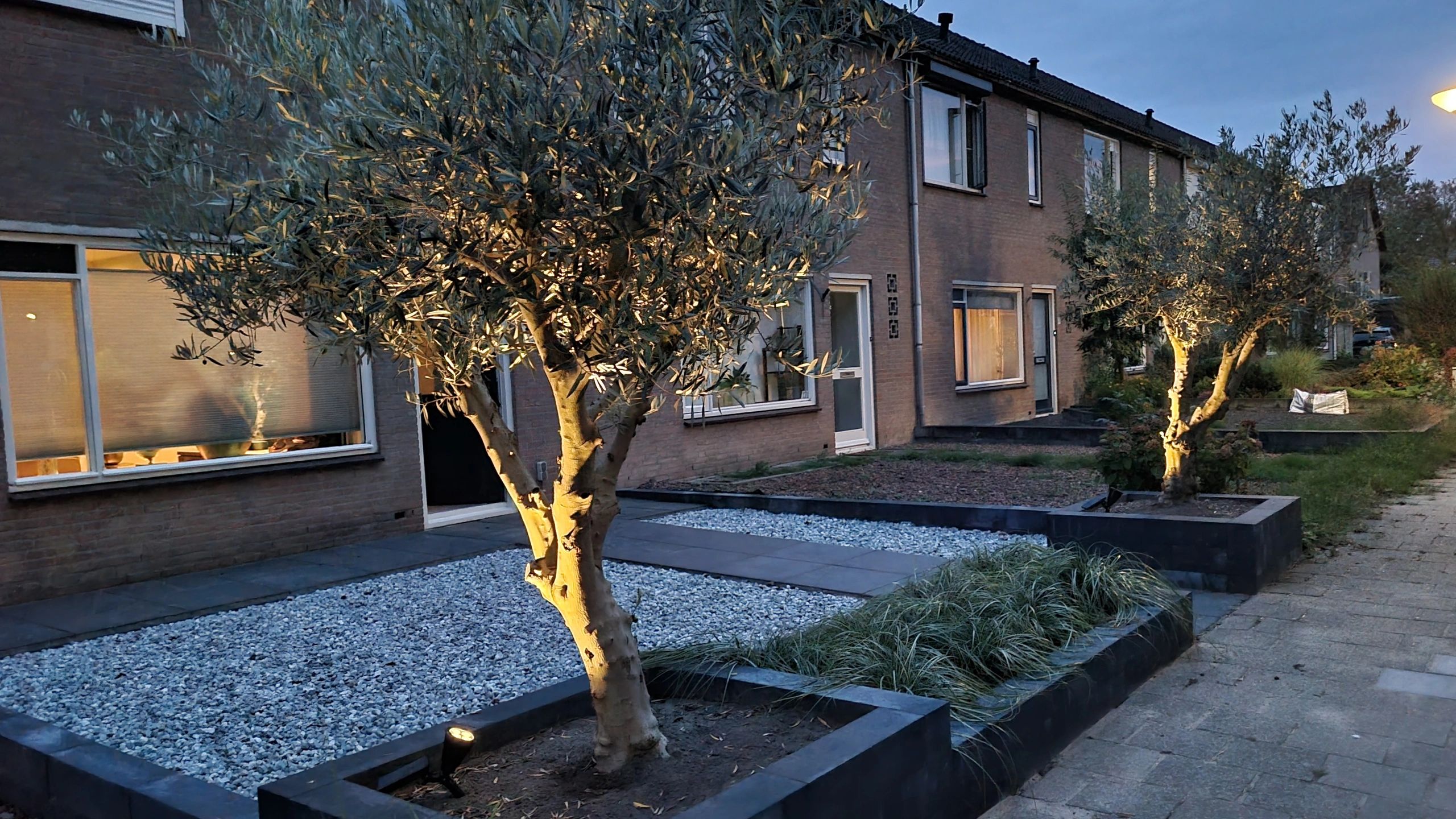 Solar spot Highlight voor wandmontage of grondspies warm wit voordeelset 2