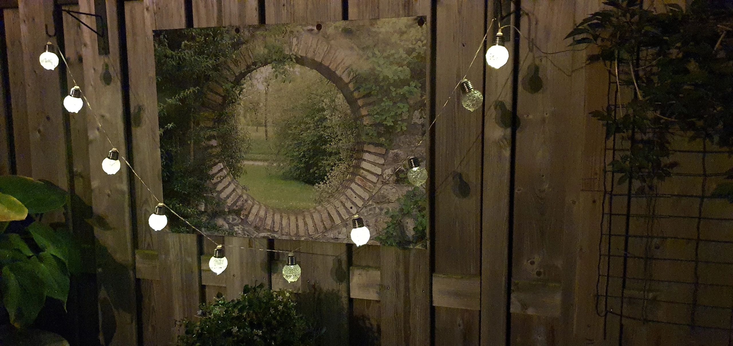 Solar lichtslinger Diamond met 20 warm witte led lampen