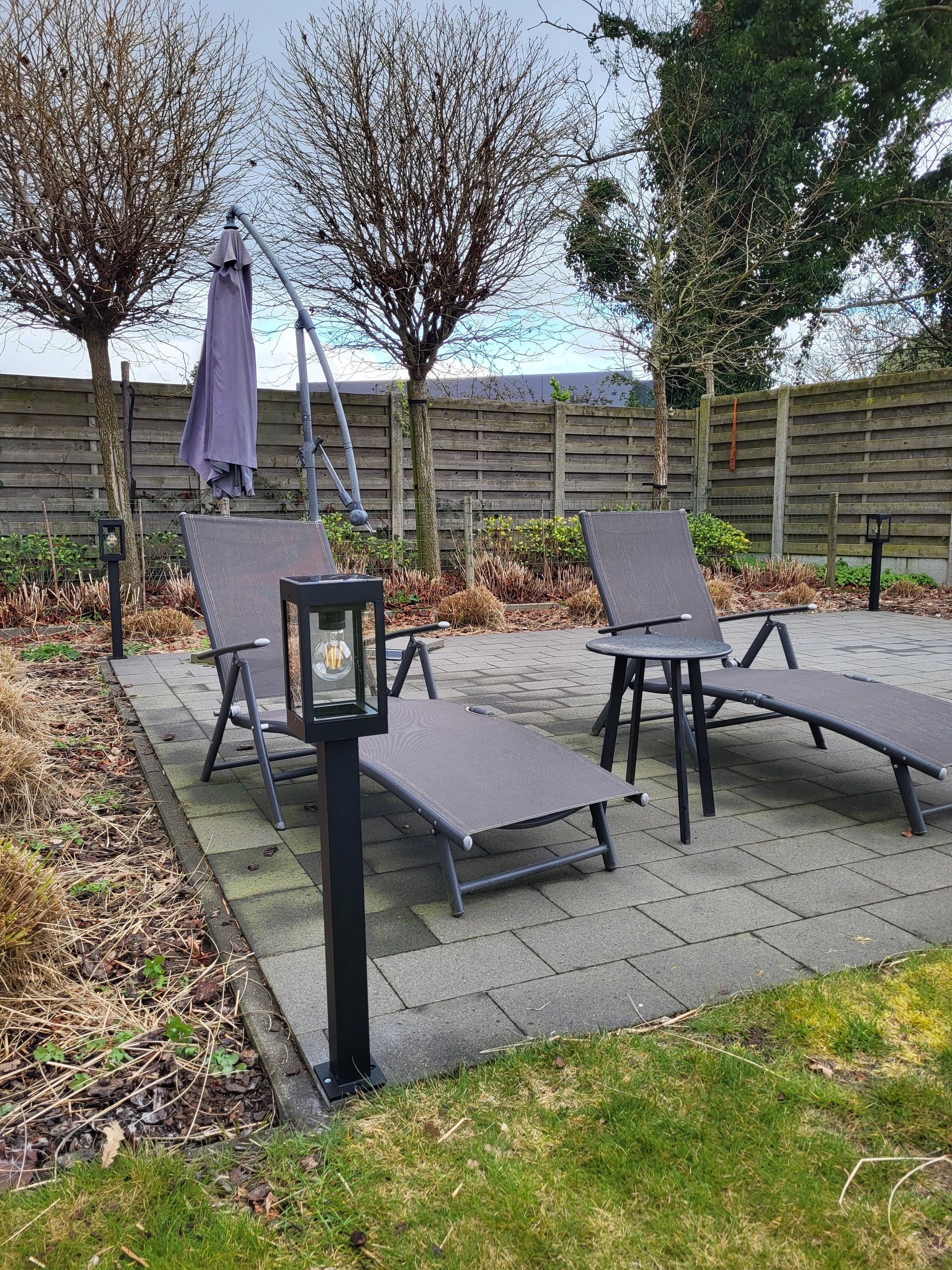 Solar staande lamp Cube op zonne-energie - Warm wit filament