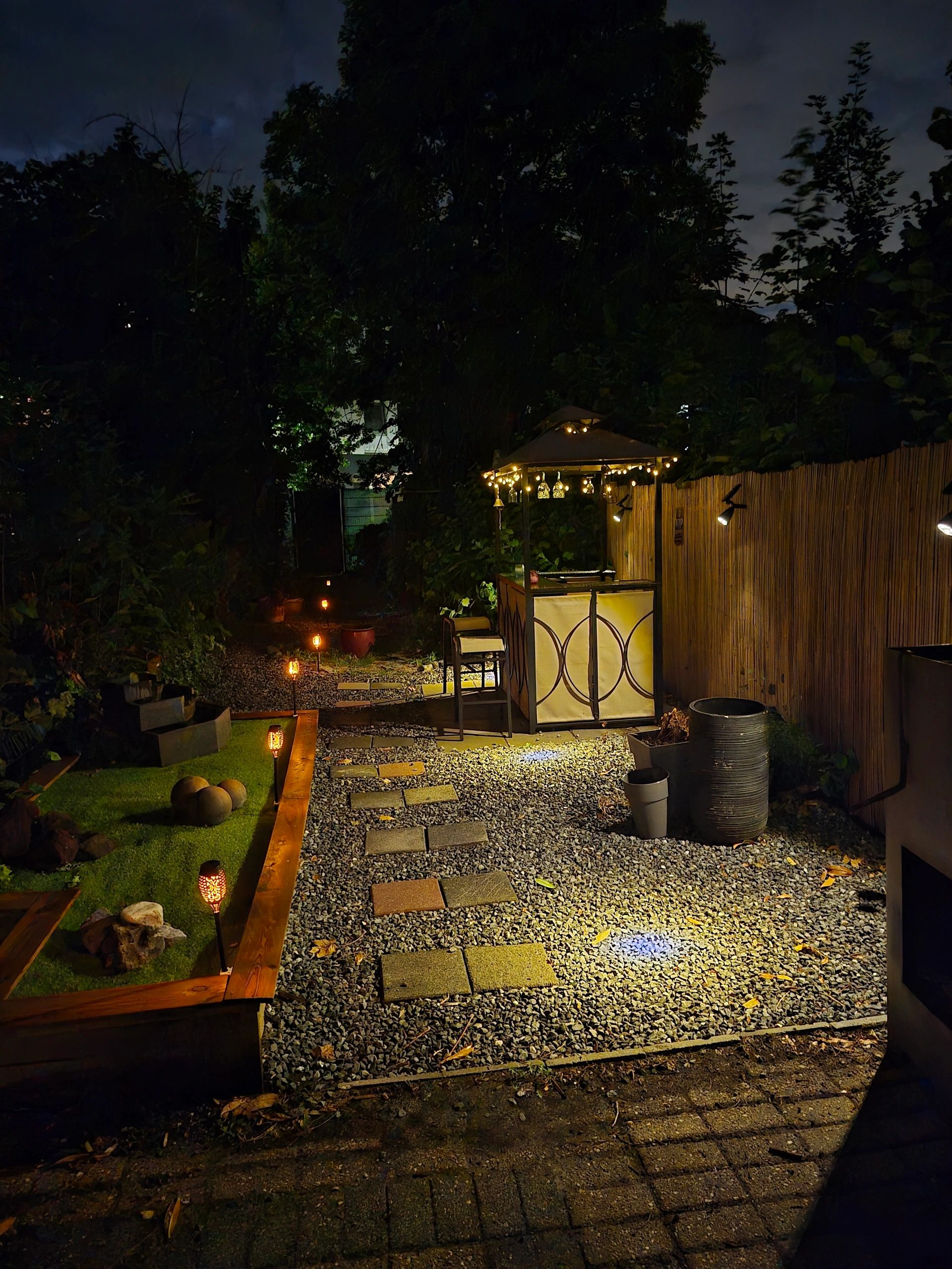 Solar spot Highlight voor wandmontage of grondspies warm wit voordeelset 2