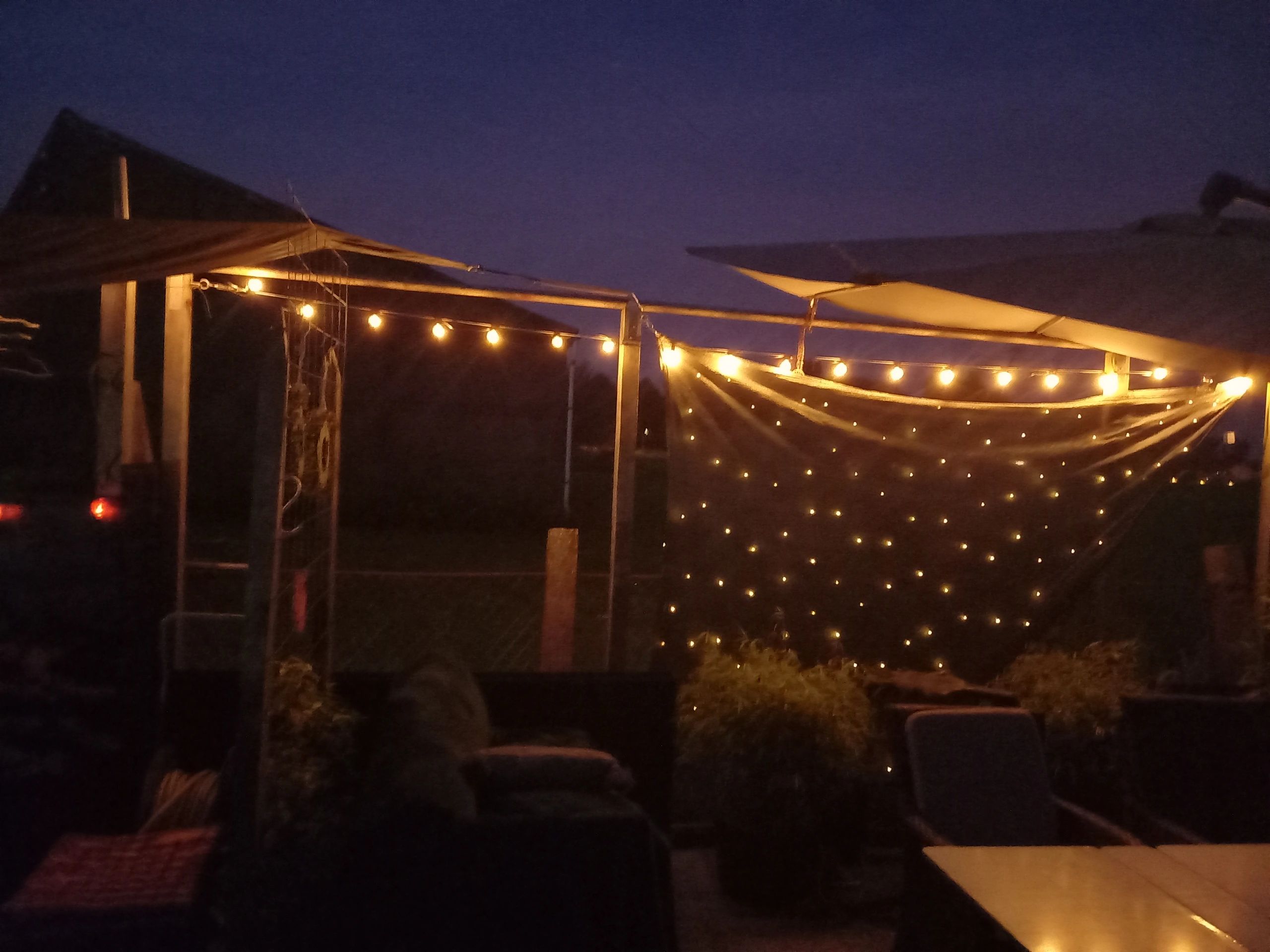 Solar lichtslinger Chain | Met 25 warm witte led filament lampen