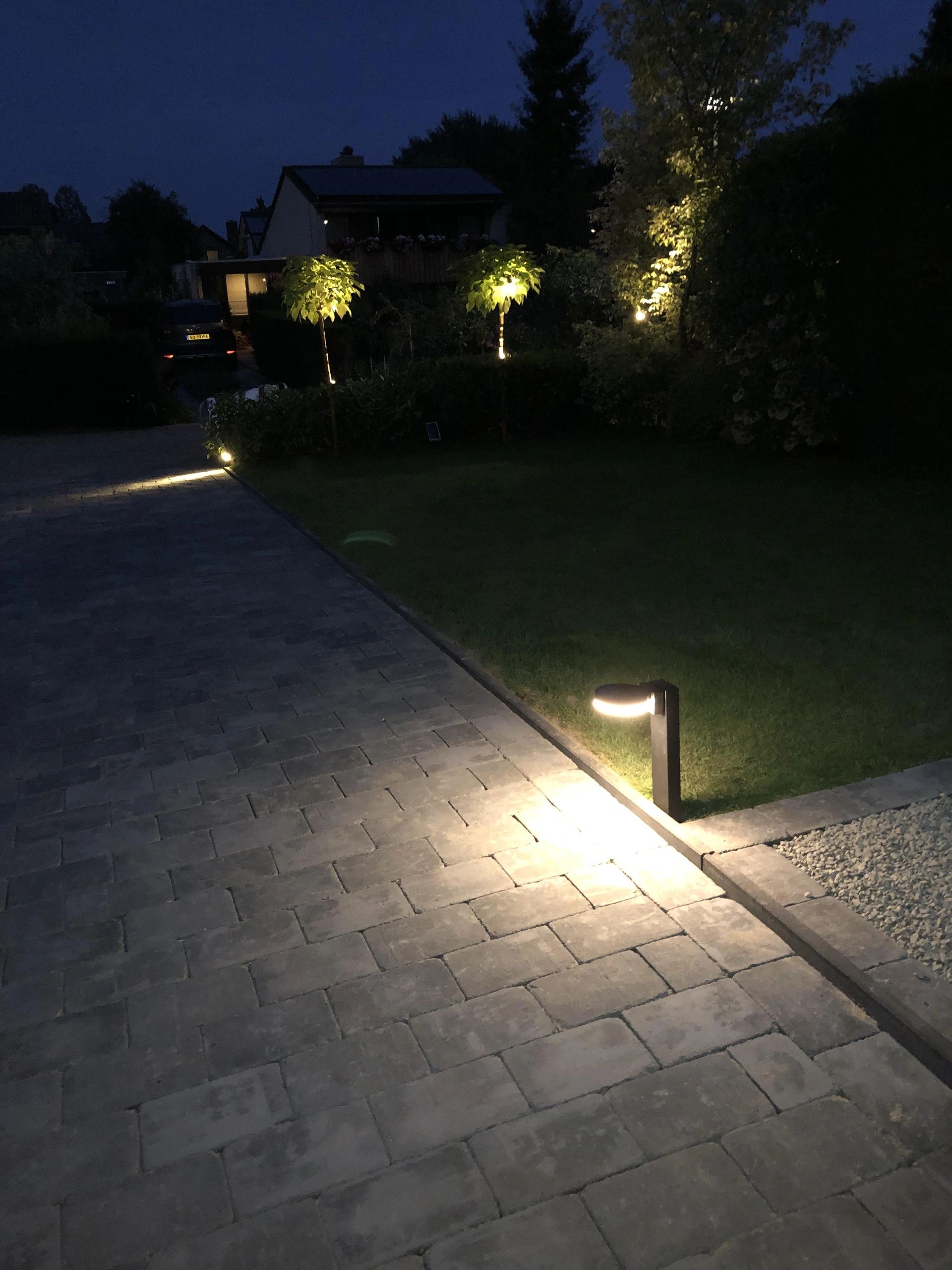 Solar LED staande lamp Asker met bewegingssensor