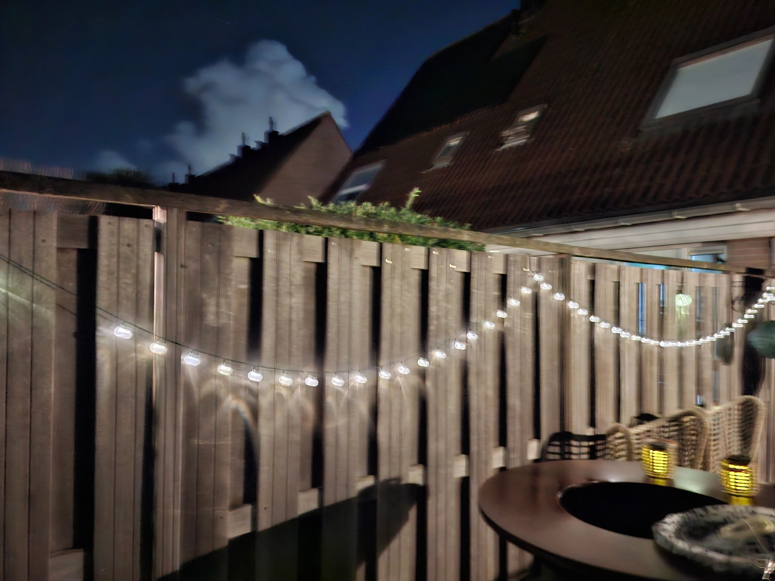 Solar lichtslinger Bubble met 50 warm witte led lampen
