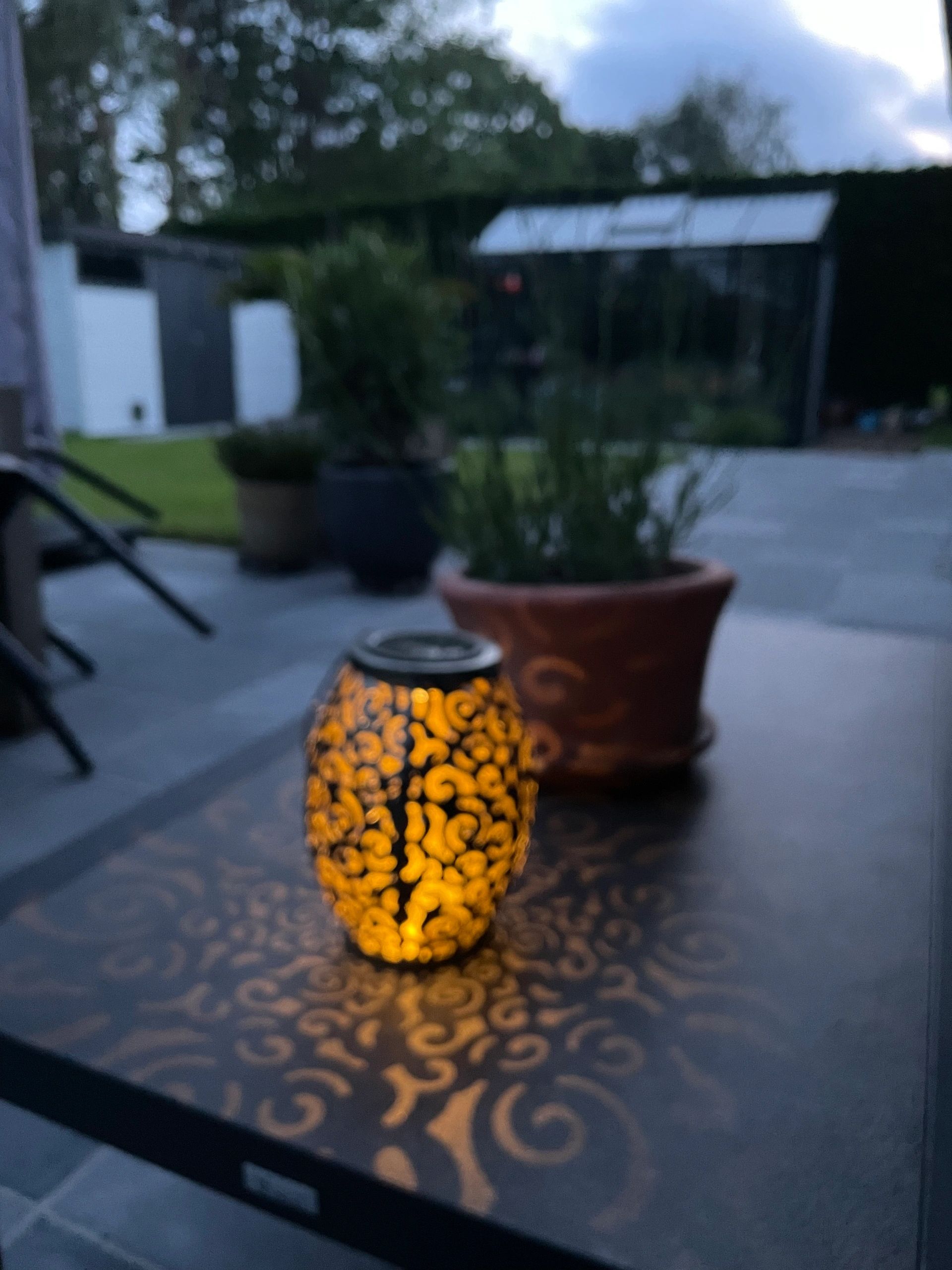Voordeelset Solar LED tafellamp Agadir 3 stuks op zonne-energie met mooi lichteffect