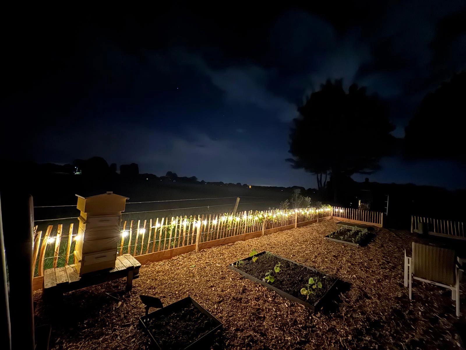 Solar lichtslinger Chain met 30 warm witte led filament lampen