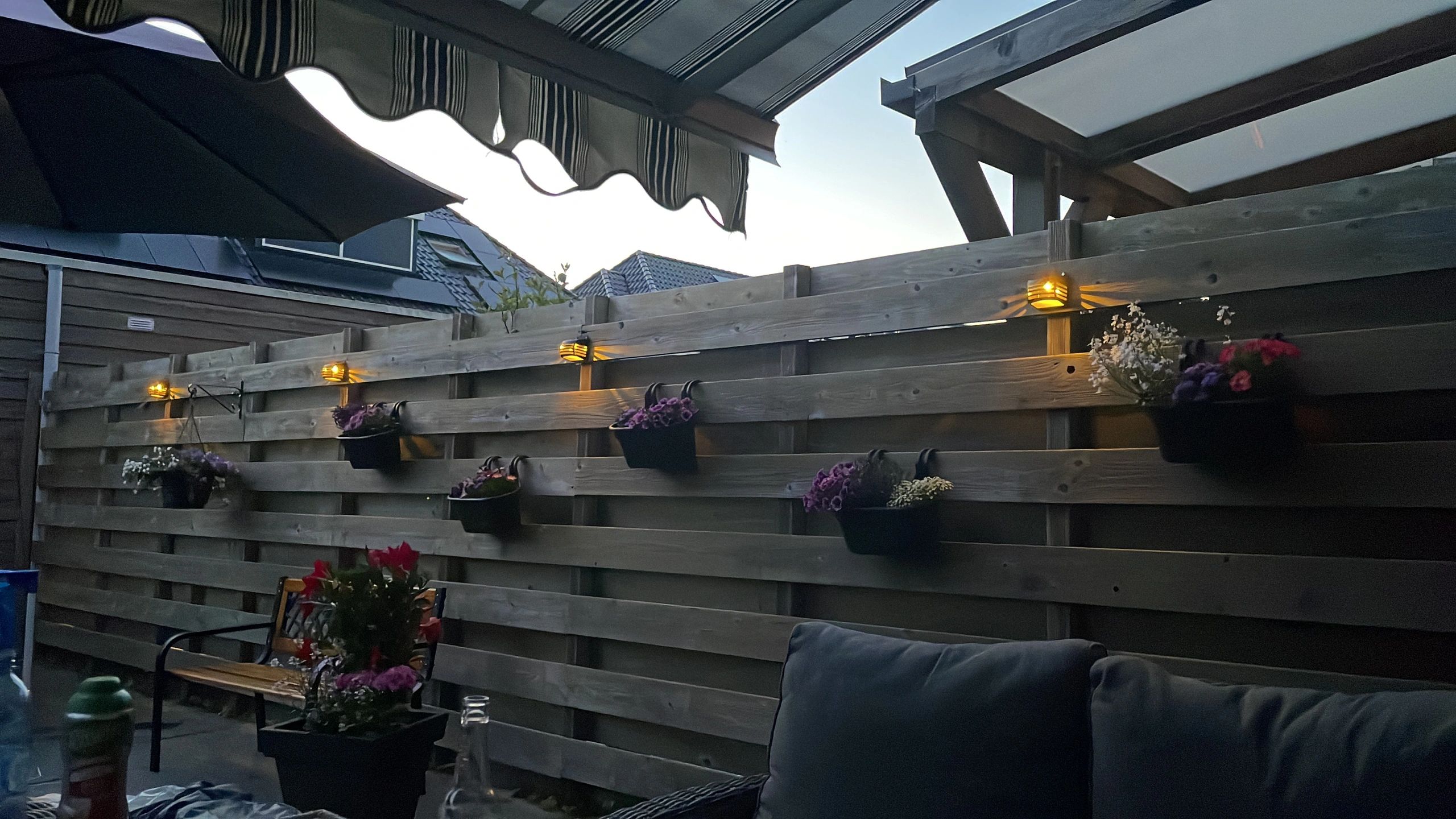 Solar lichtslinger Diamond met 20 warm witte led lampen