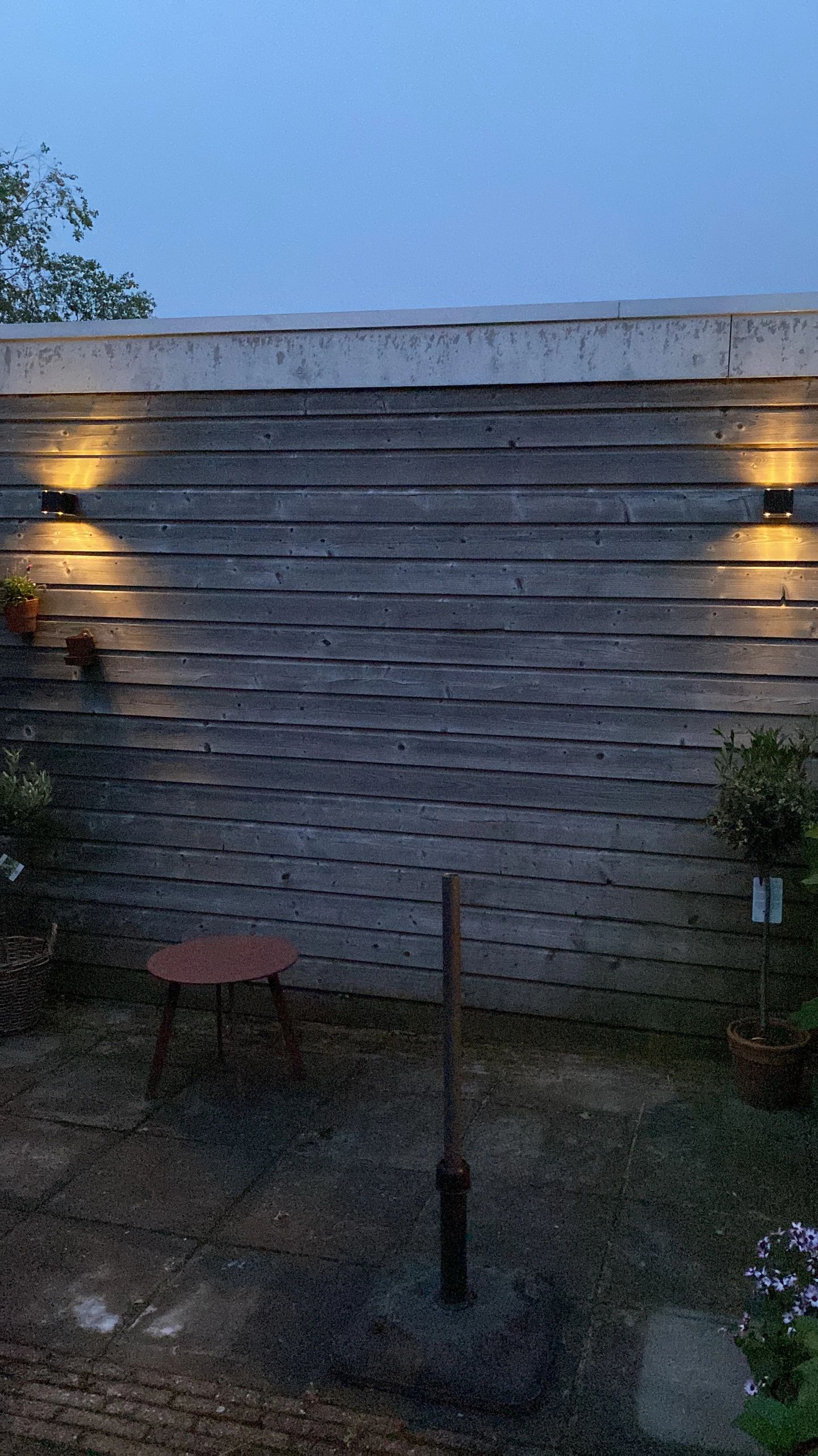 Solar LED wandlamp up downlight Emme recht - Voordeelset van 2 stuks