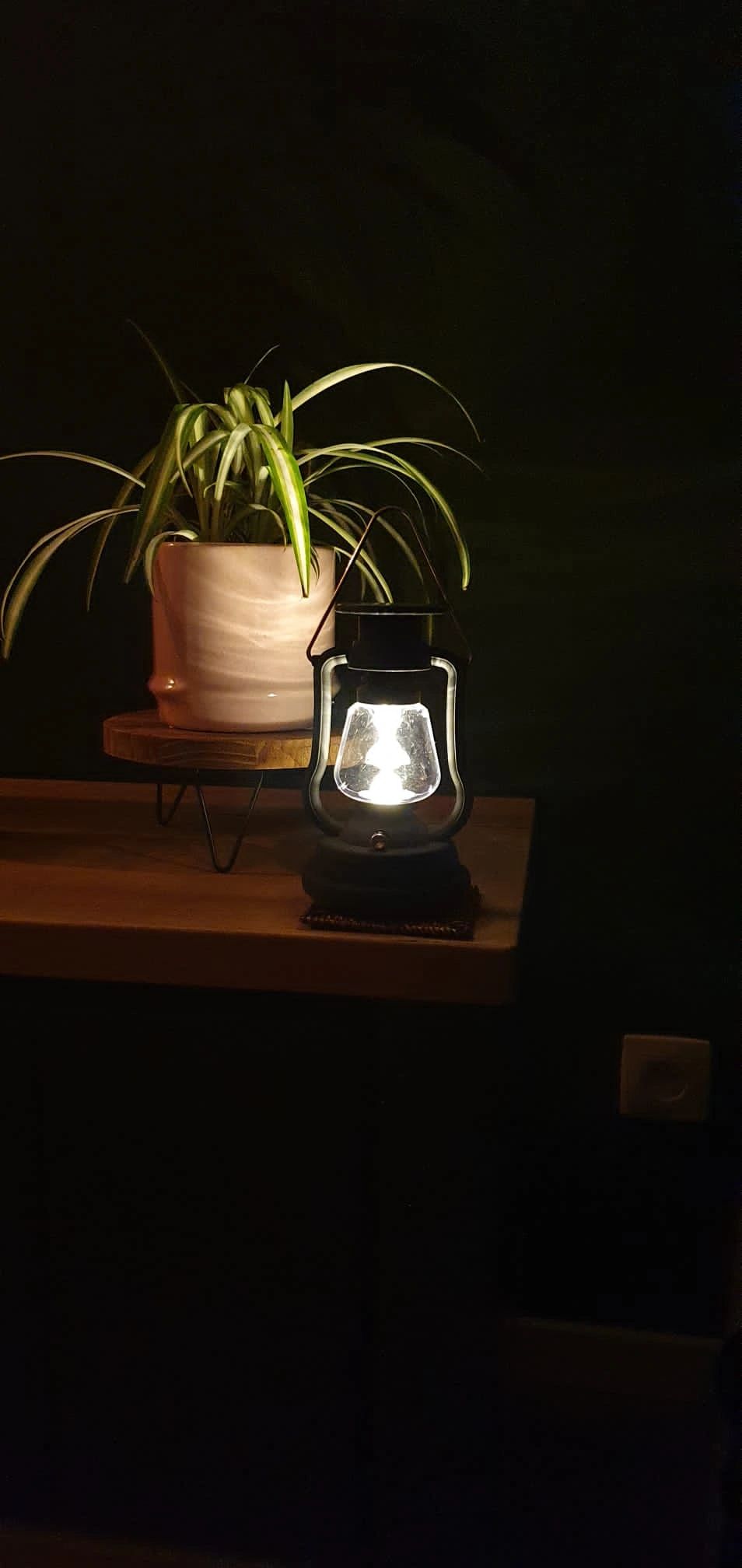 Solar storm windlicht OiL op zonne energie kleur zwart (set van 3 stuks)