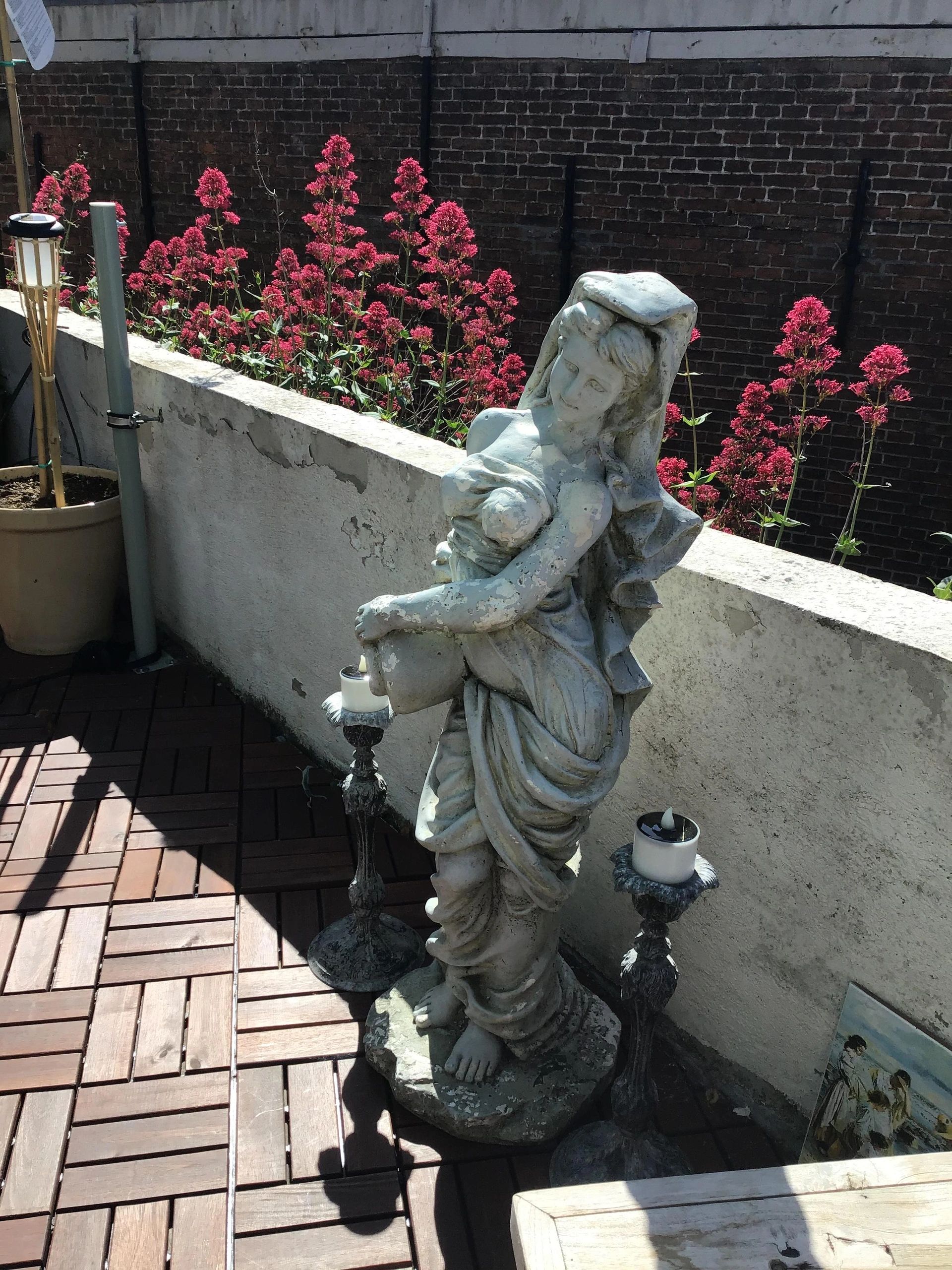 Solar waxinelichtjes led kaarsen 6 stuks