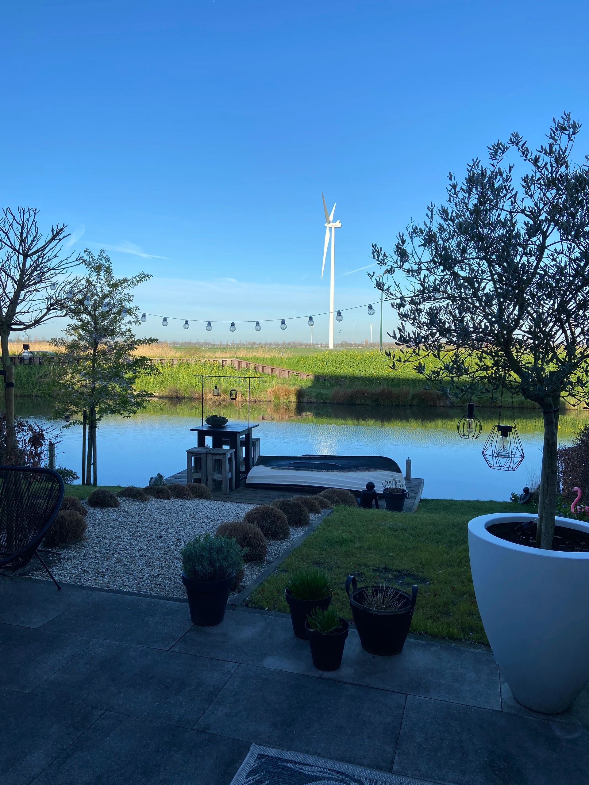 Solar lichtslinger Diamond met 20 warm witte led lampen