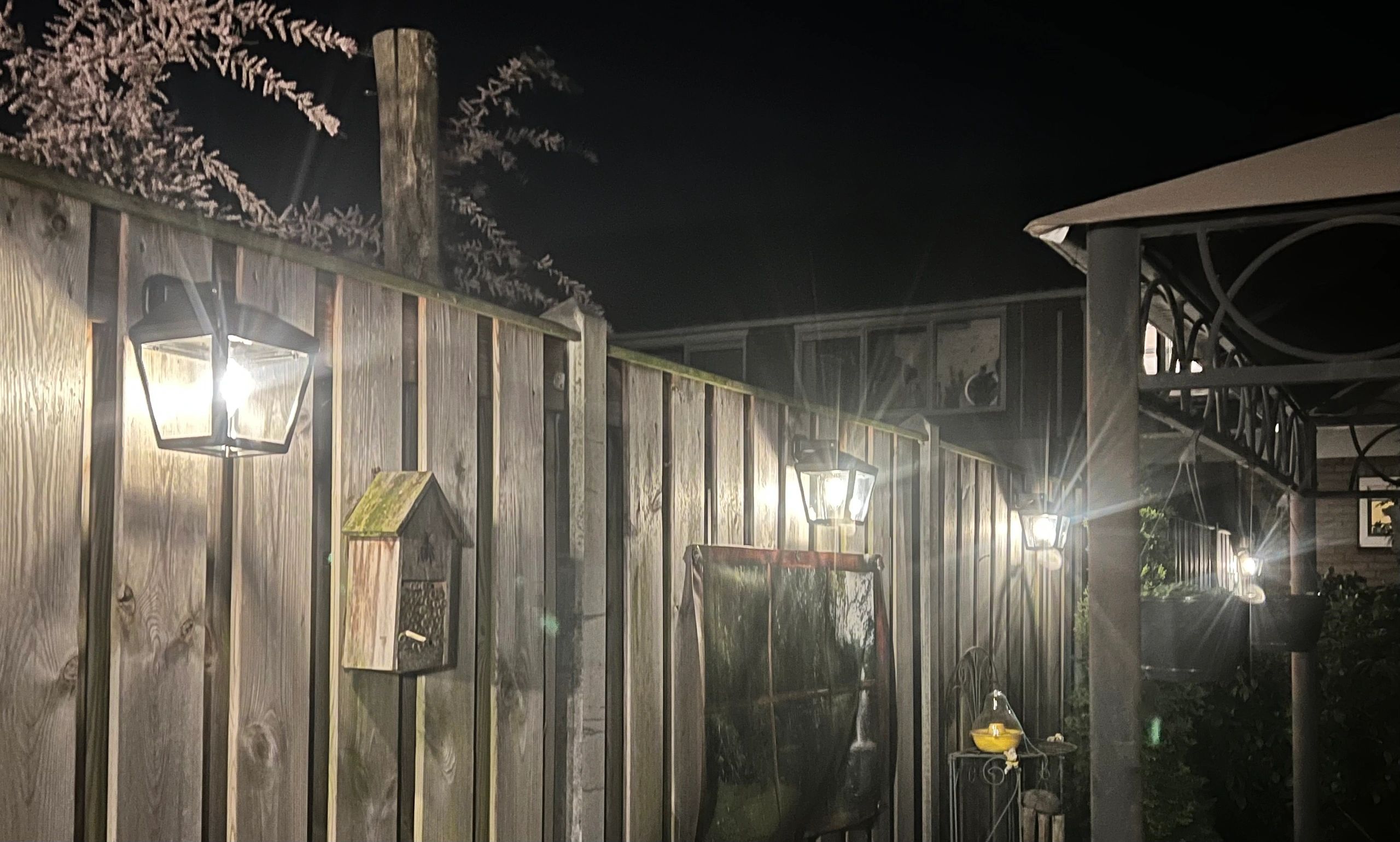 Solar filament LED wandlamp Noah op zonne energie