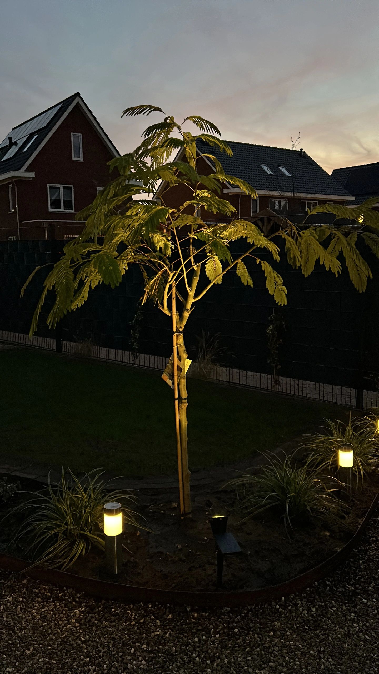 Solar spot Highlight voor wandmontage of grondspies warm wit voordeelset 3