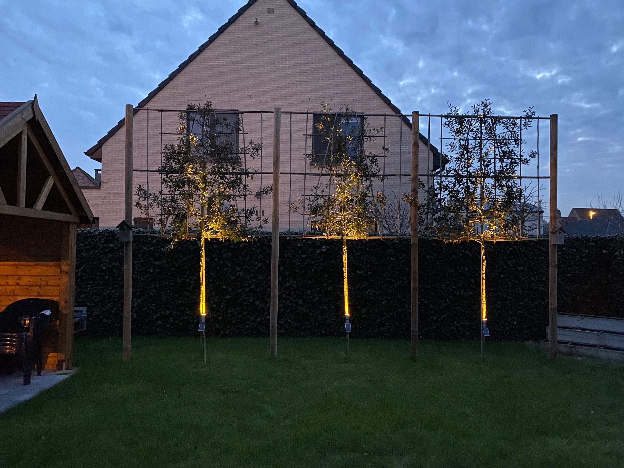 Solar spot Accent voordeelset met grondspies RVS warm wit
