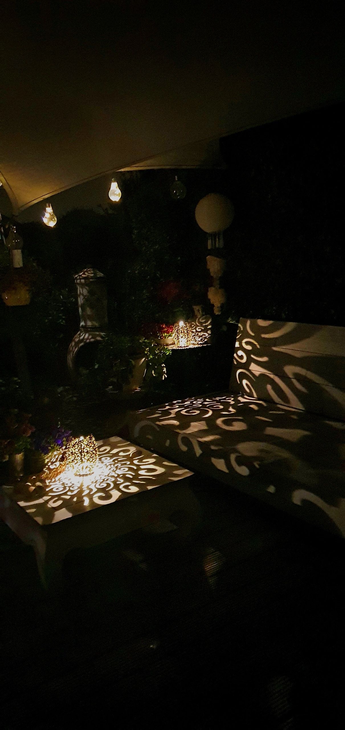 Voordeelset Solar LED tafellamp Agadir 3 stuks op zonne-energie met mooi lichteffect