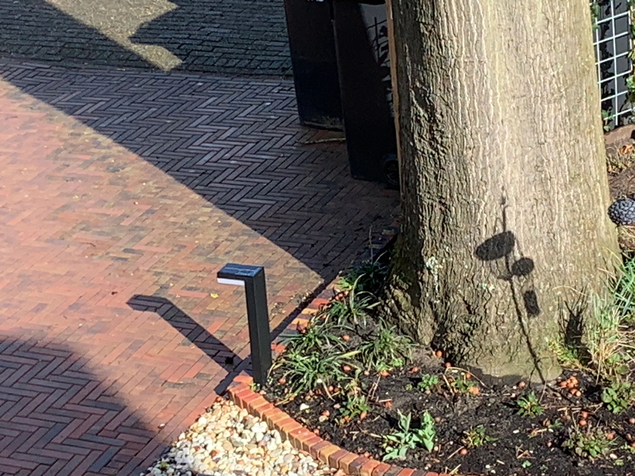 Solar LED staande lamp Oslo met bewegingssensor