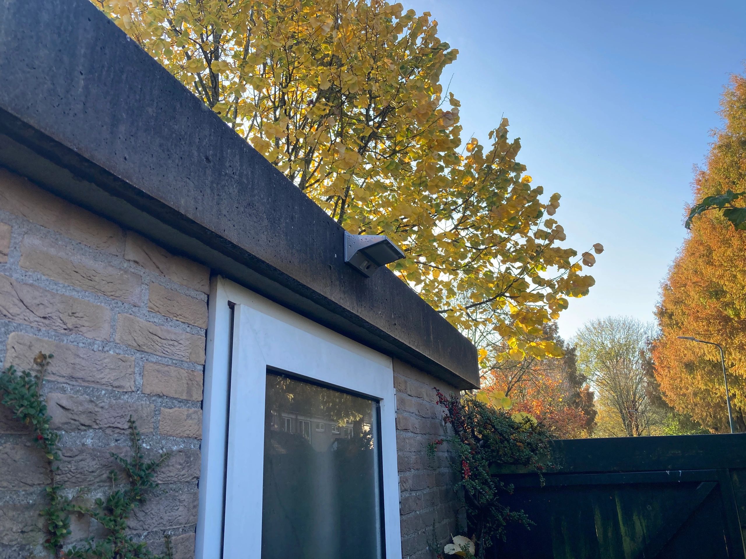 Solar wandlamp Stuttgart met 21 leds en bewegingsmelder RVS op zonne-energie