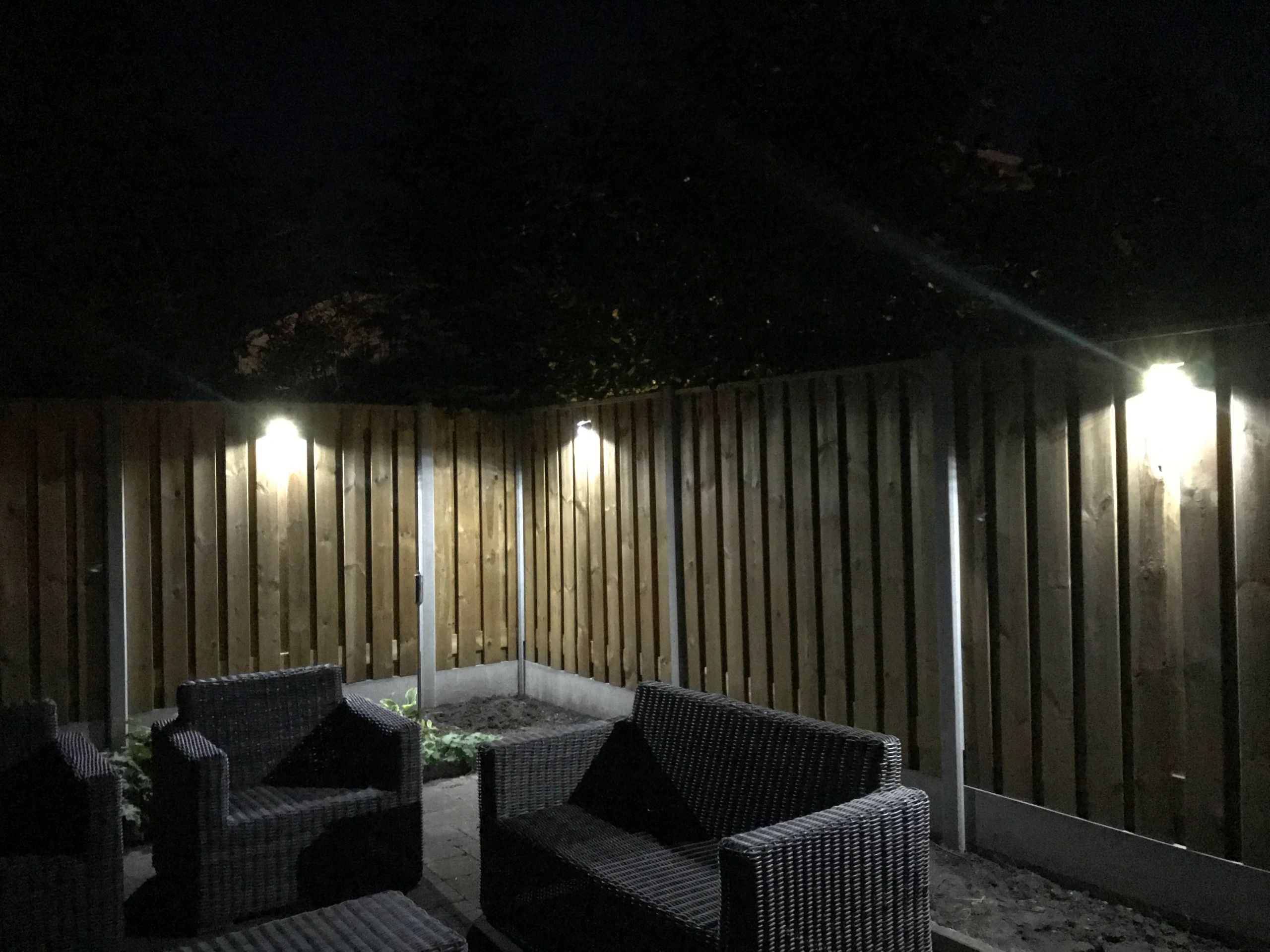 3X Solar wandlamp Flint RVS met bewegingsmelder op zonne energie koud wit