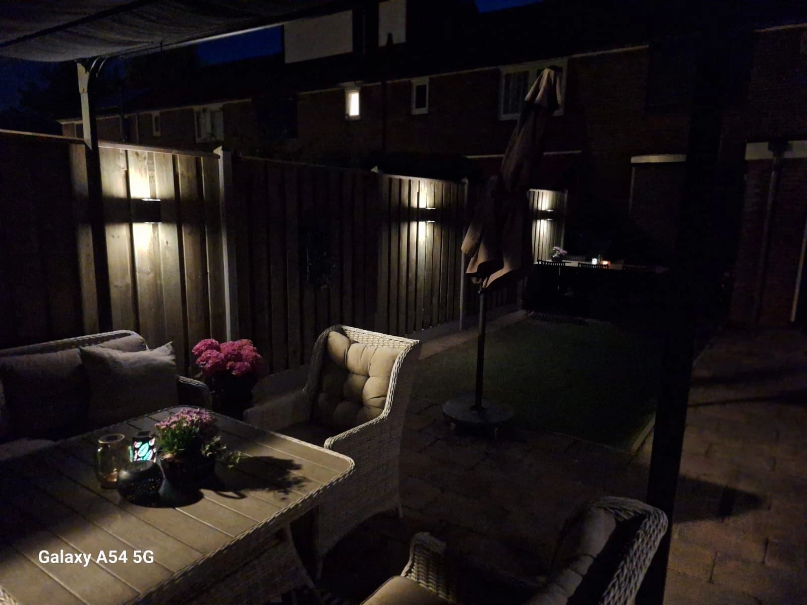 Solar LED wandlamp up downlight Sverre rond