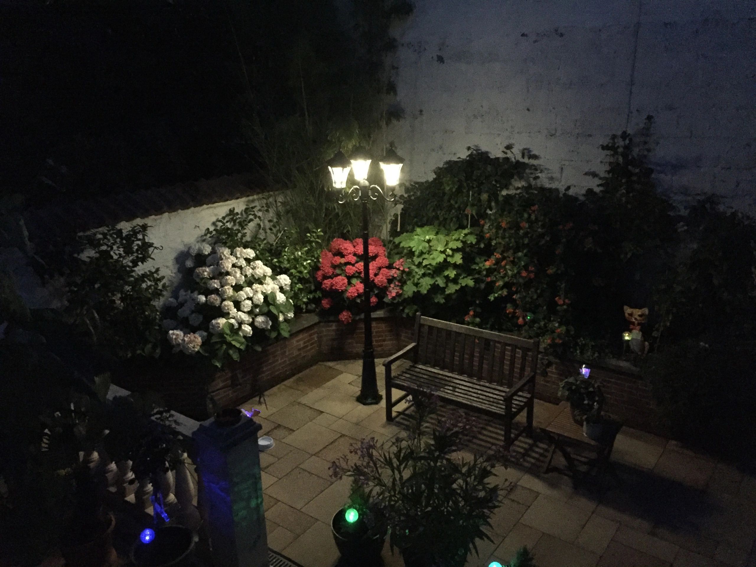 Solar lantaarn 2-lichts Sheffield hoog op zonne energie