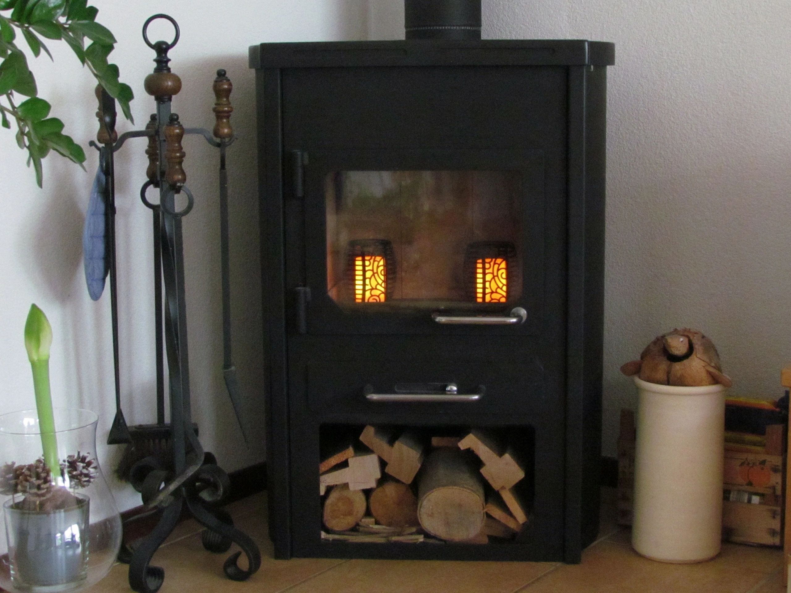 Solarlamp Fakkel Small voordeelset van 2 stuks zwart met vlameffect