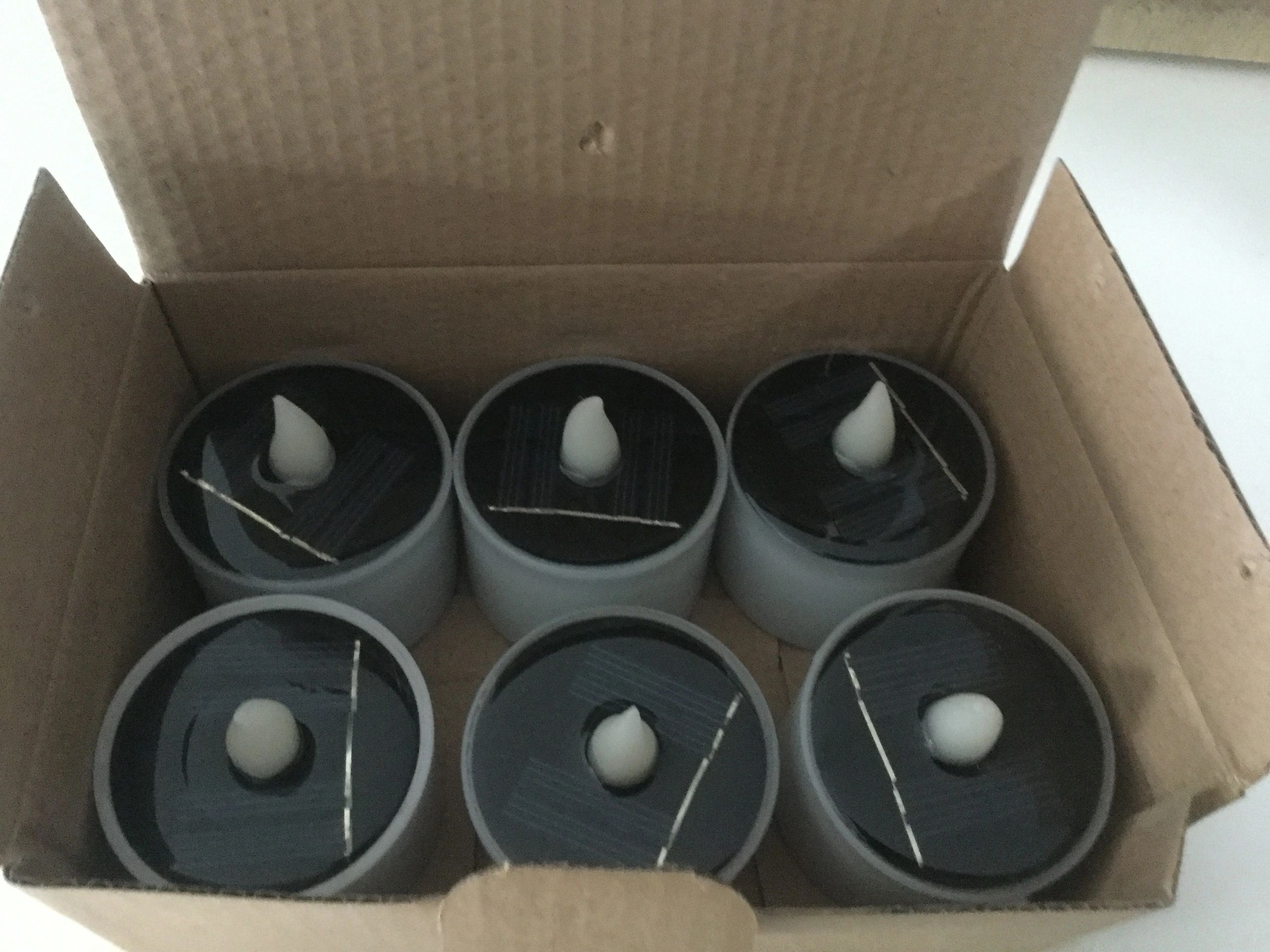 Solar waxinelichtjes led kaarsen 6 stuks