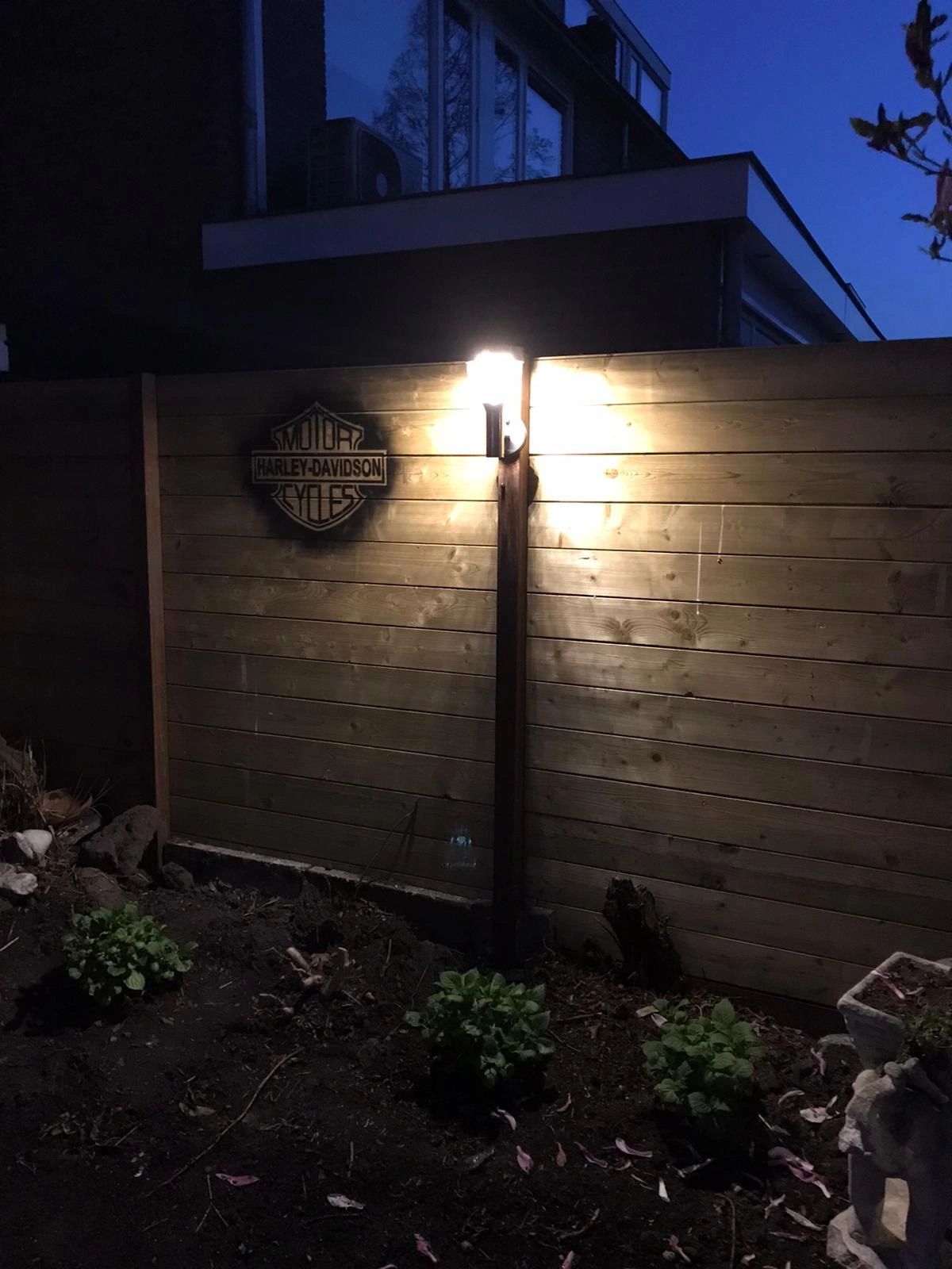 Solar wandlamp Bern RVS met sensor