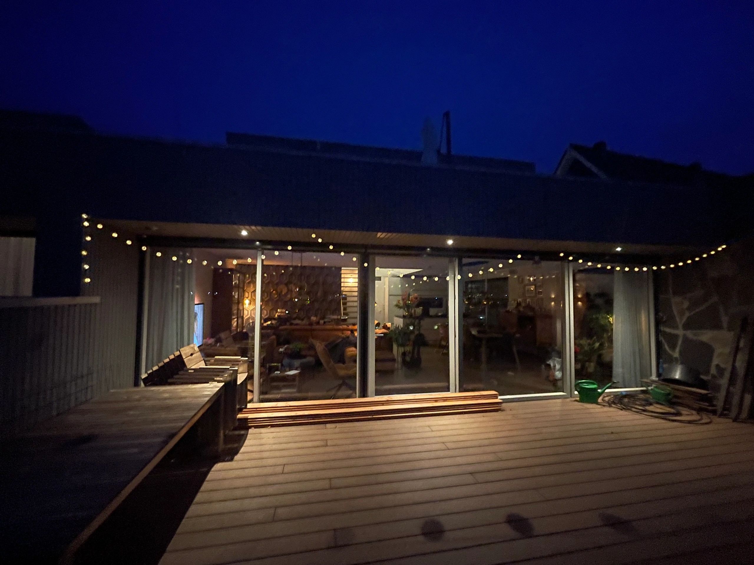 Solar lichtslinger Marrakech met 20 warm witte led lampen