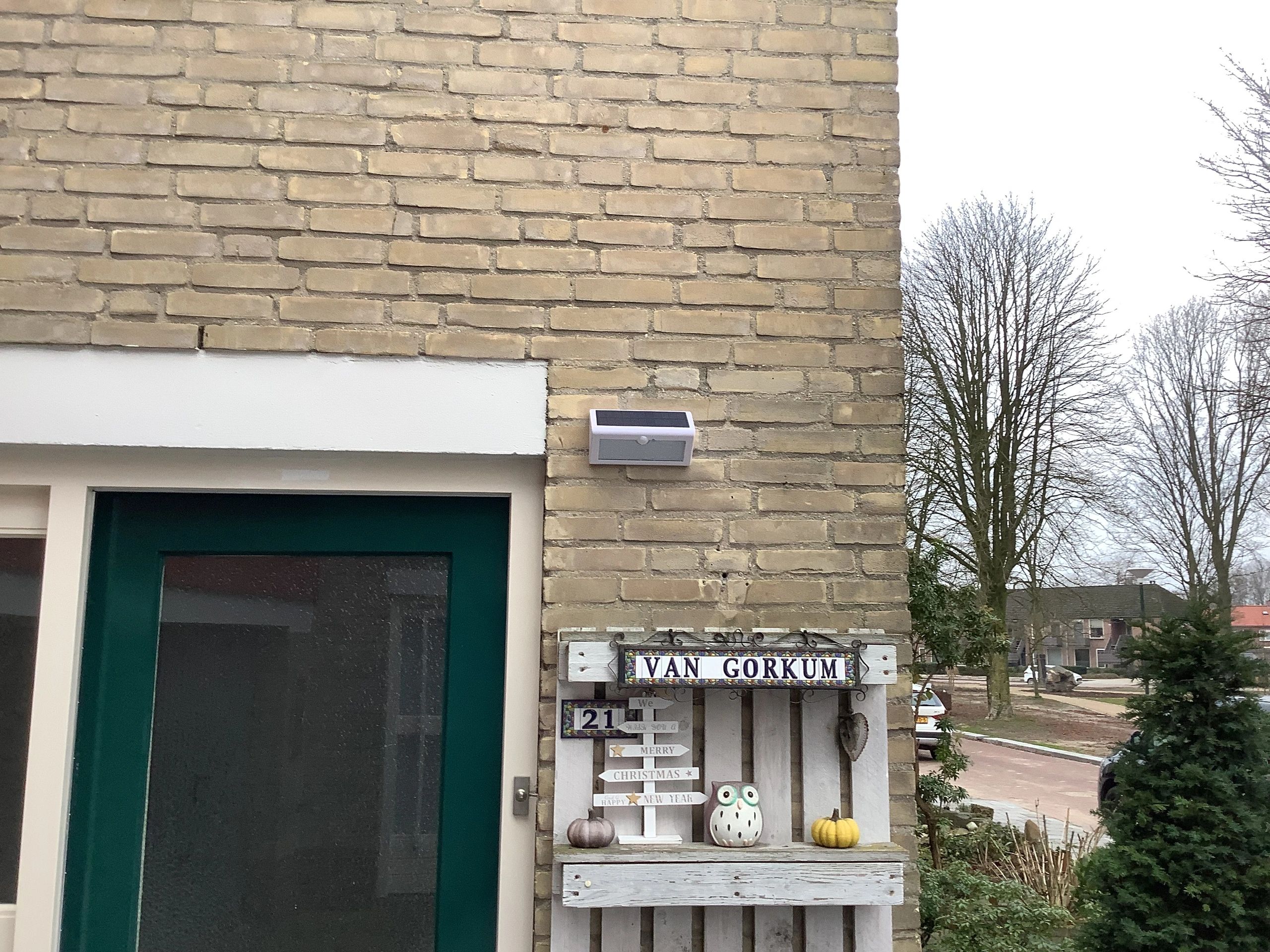 Solar buitenlamp wandlamp Motion III met bewegingsmelder op zonne energie