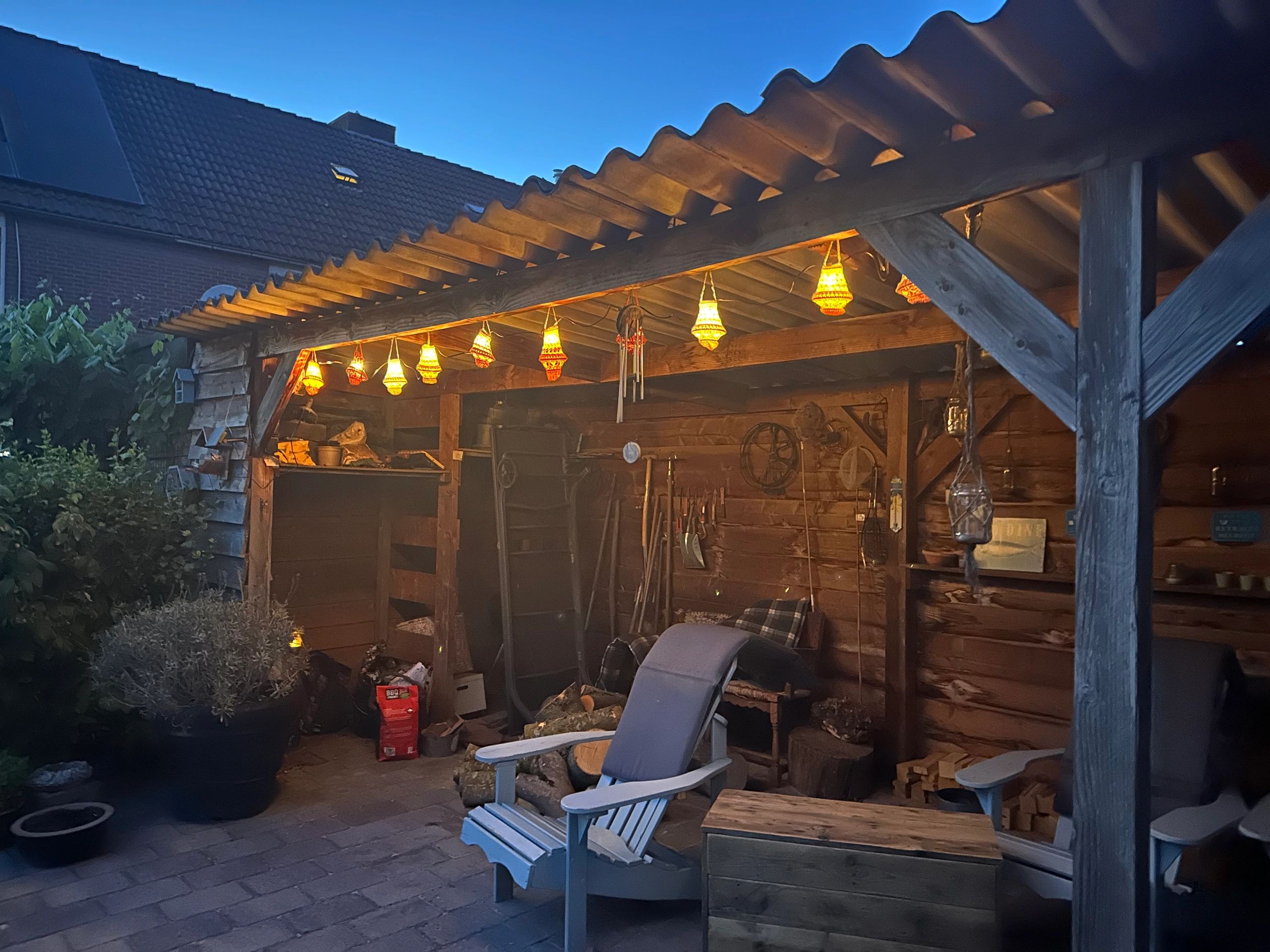 Solar lichtslinger Chain met 25 led filament lampen