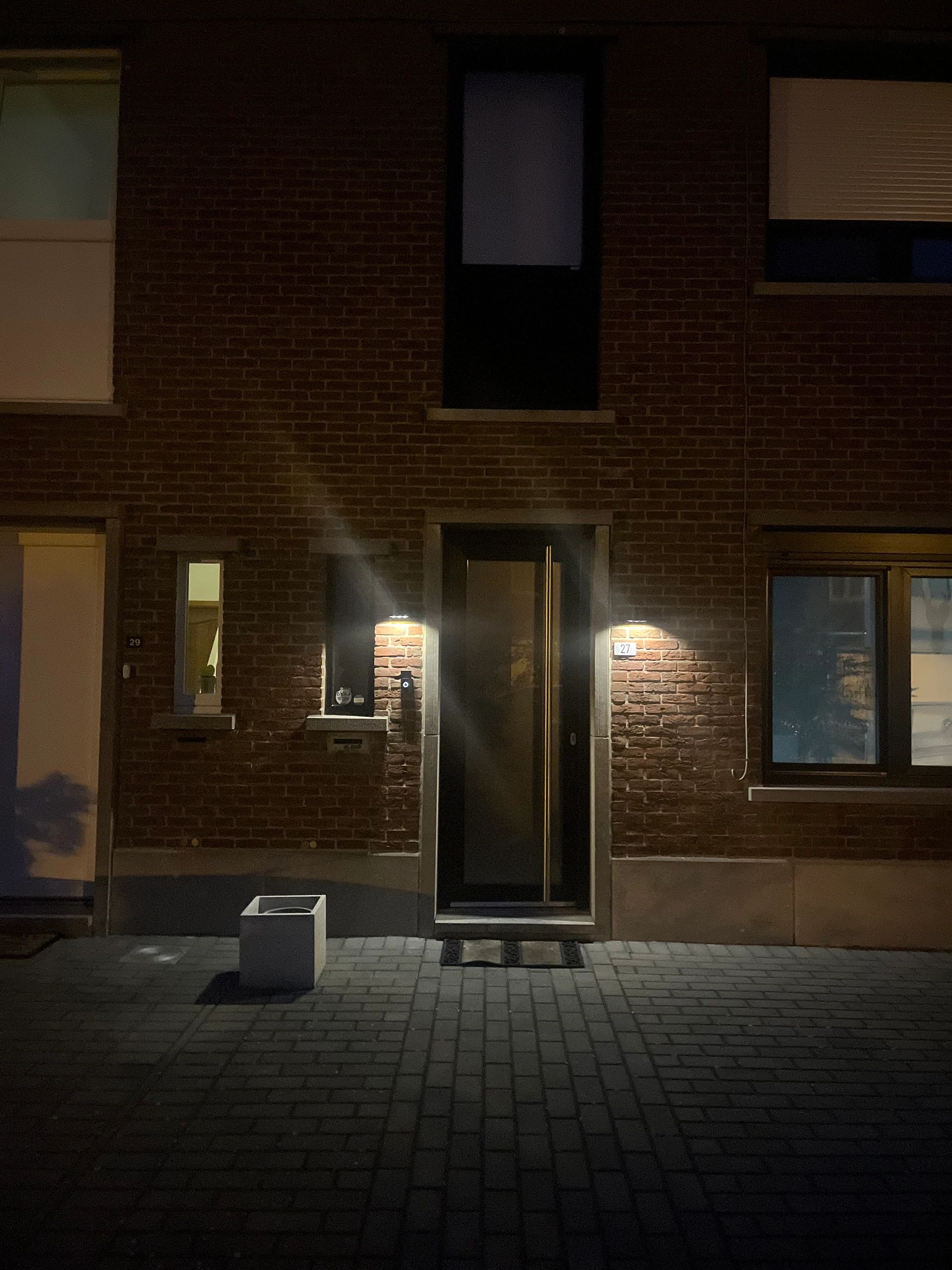 Solar LED wandlamp op zonne energie Sven rond - Voordeelset van 2 stuks