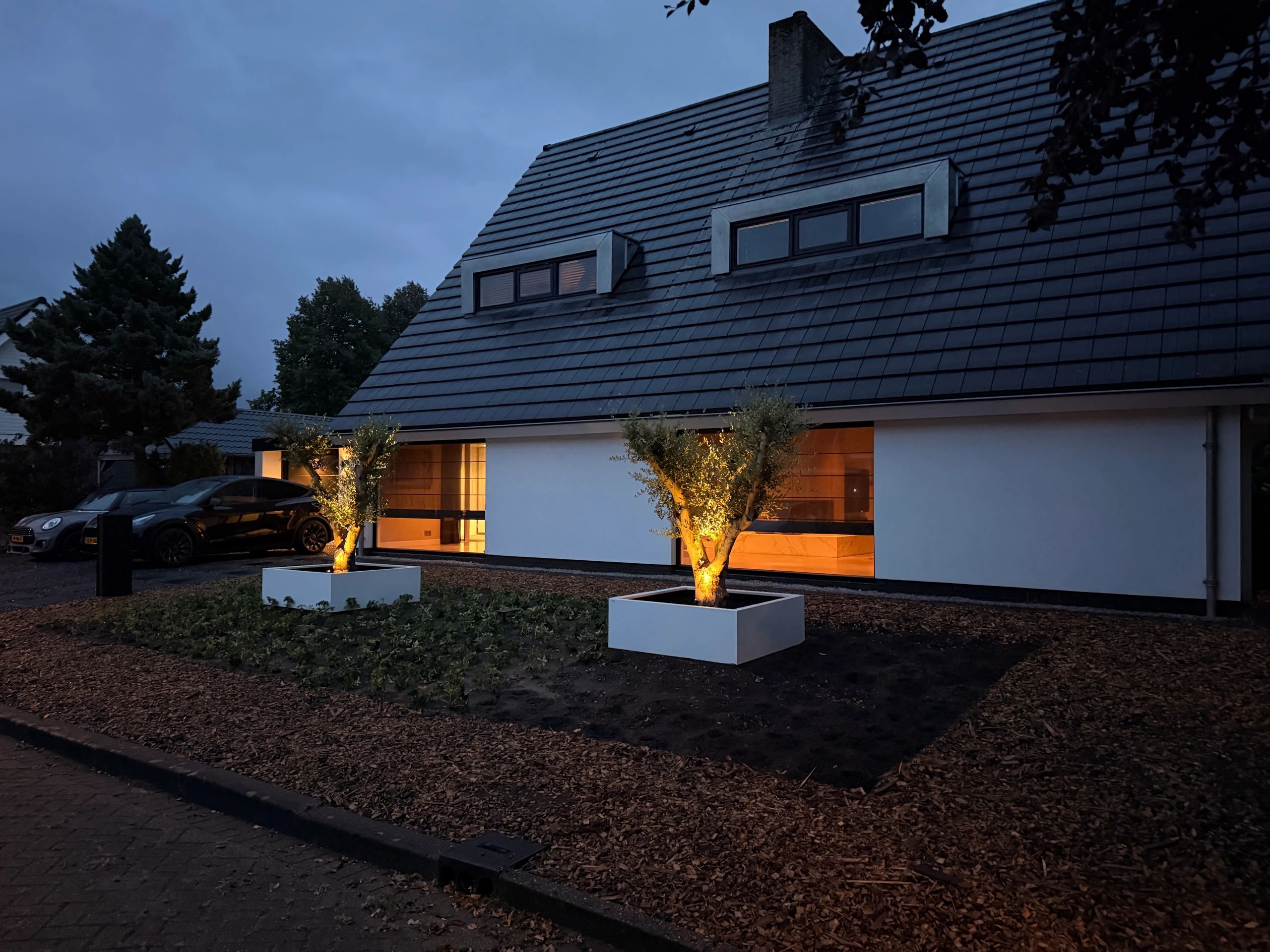 Solar spot Twins met twee spots en los solarpaneel