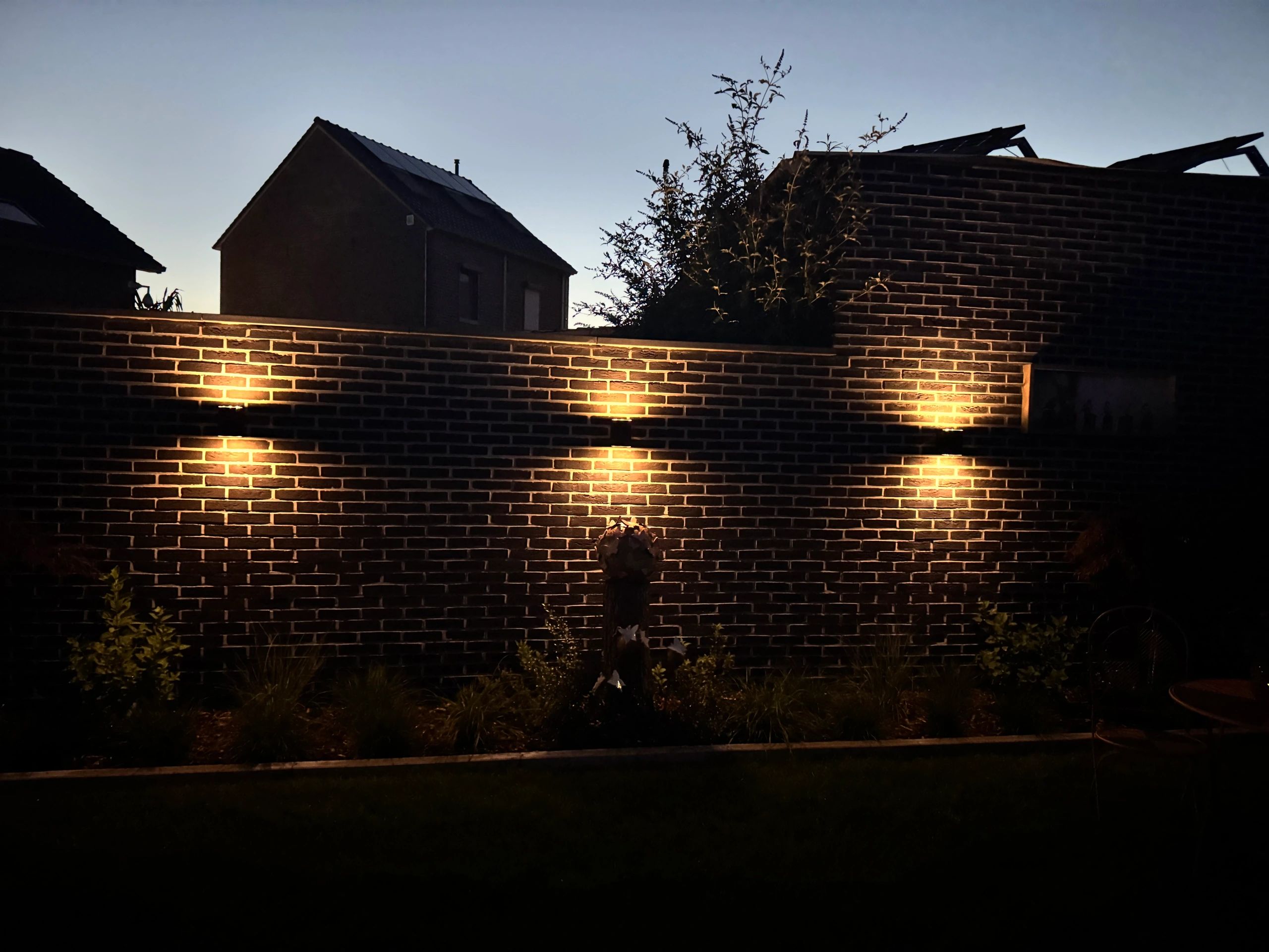Solar LED wandlamp up downlight Sverre rond