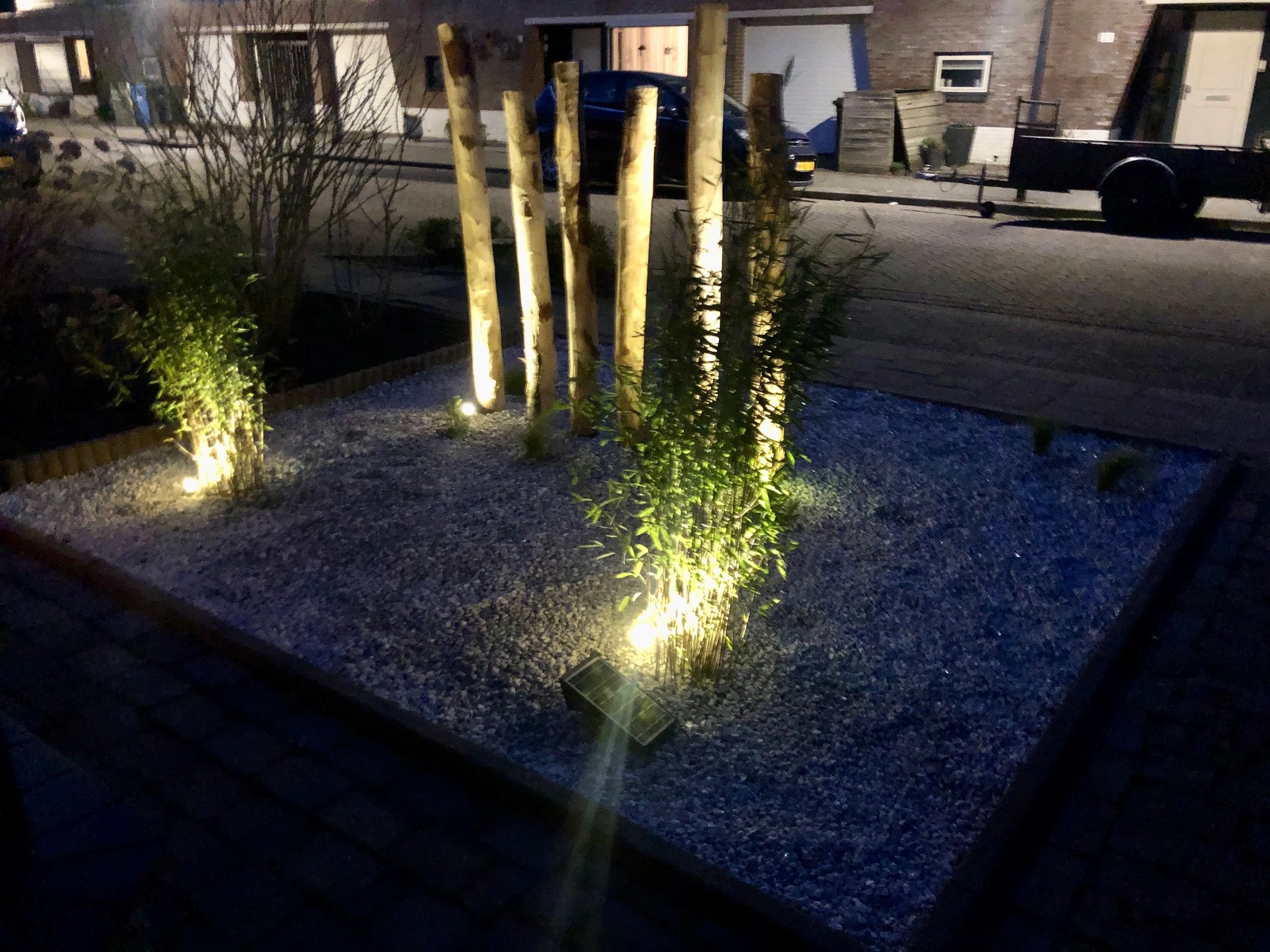 Solar spots Double Twins met vier spots en los solarpaneel