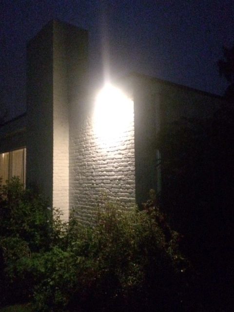 Solar wandlamp Slim II met 49 leds en bewegingsmelder RVS op zonne-energie