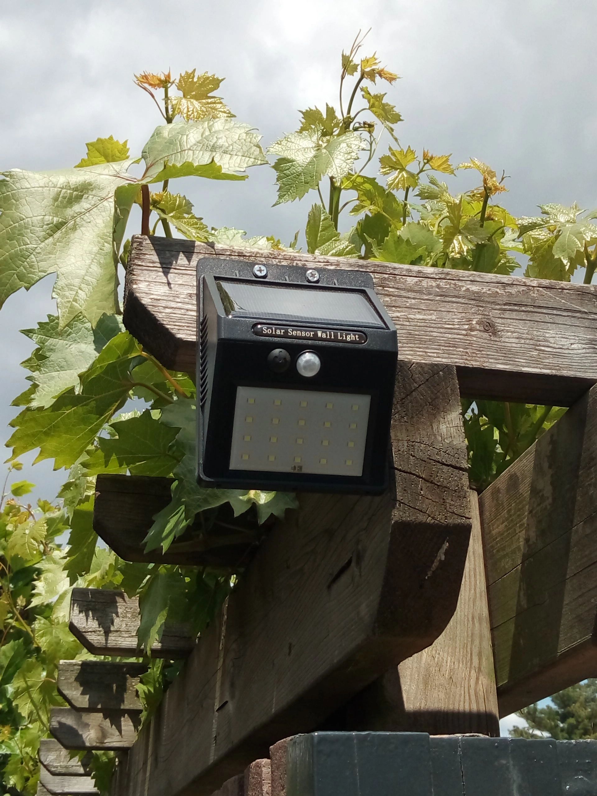 Solar buitenlamp wandlamp Motion met bewegingsmelder op zonne energie
