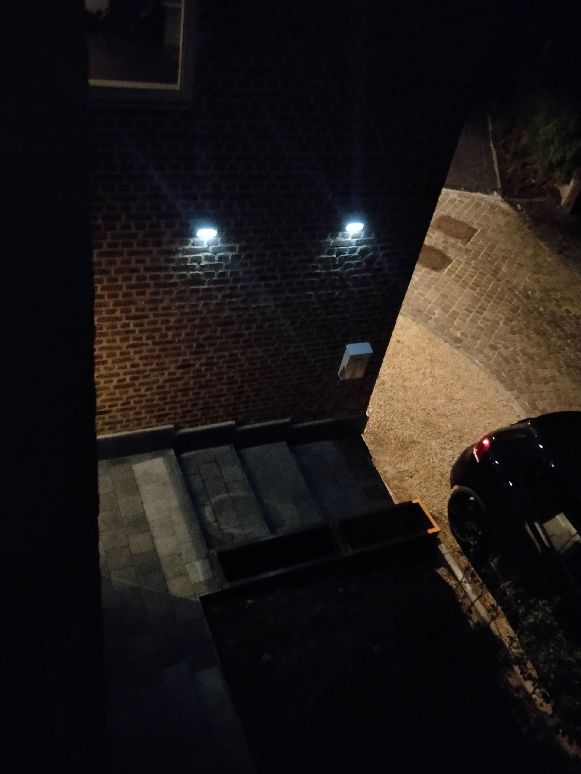 Solar wandlamp Sense met bewegingsmelder op zonne energie