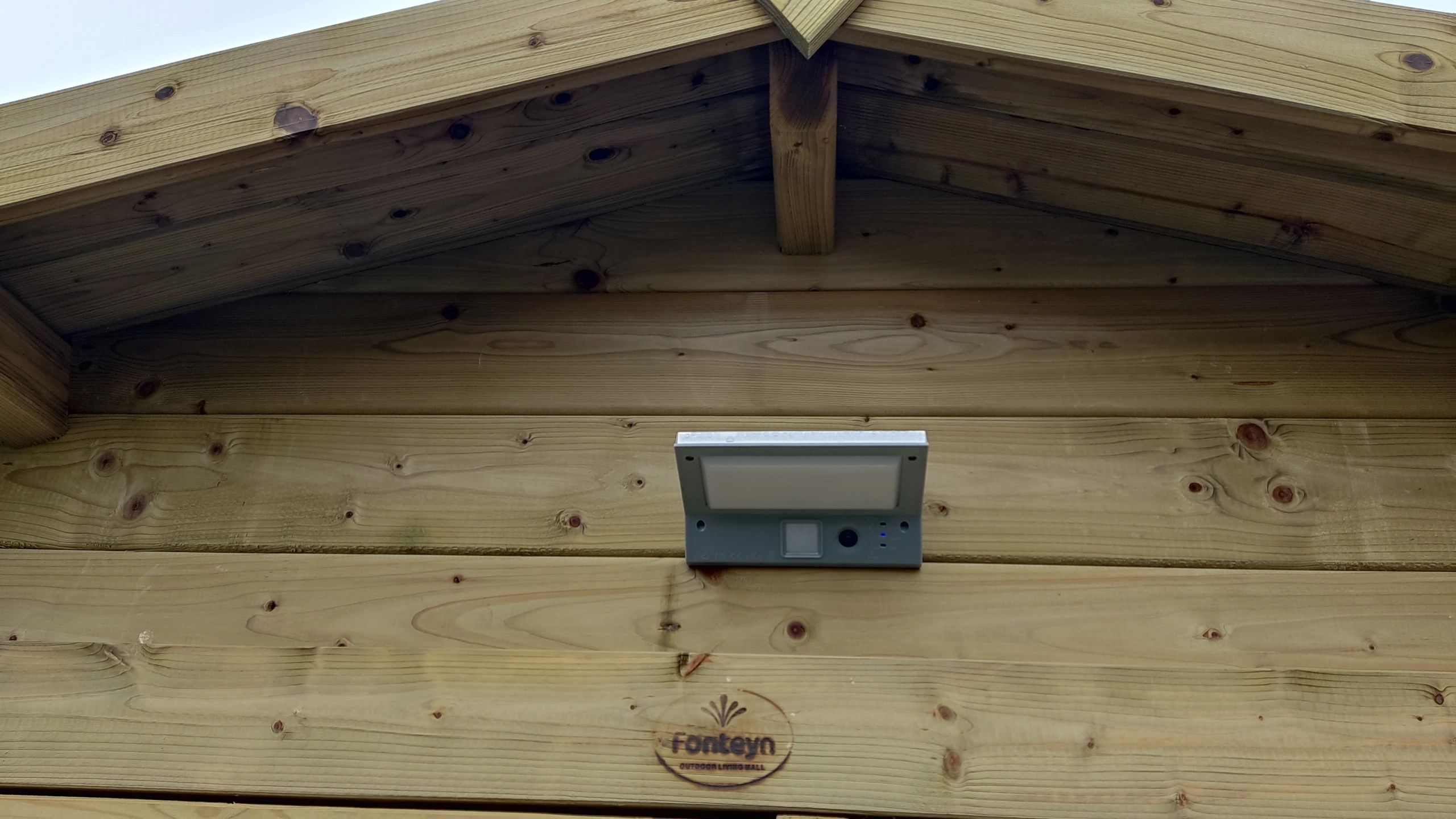 Solar wandlamp Stuttgart met 21 leds en bewegingsmelder RVS op zonne-energie