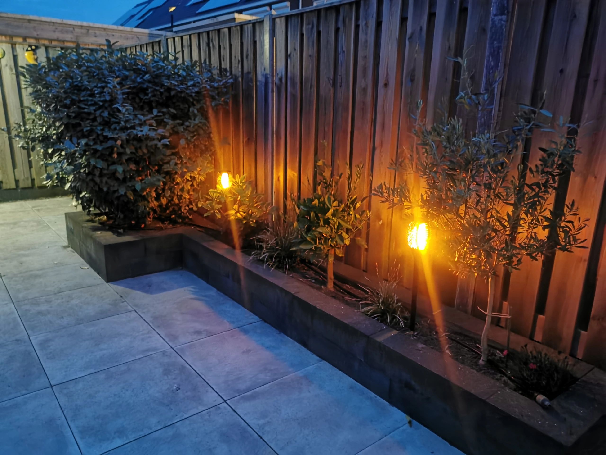 Solarlamp Fakkel voordeelset 3 zwart met schemersensor