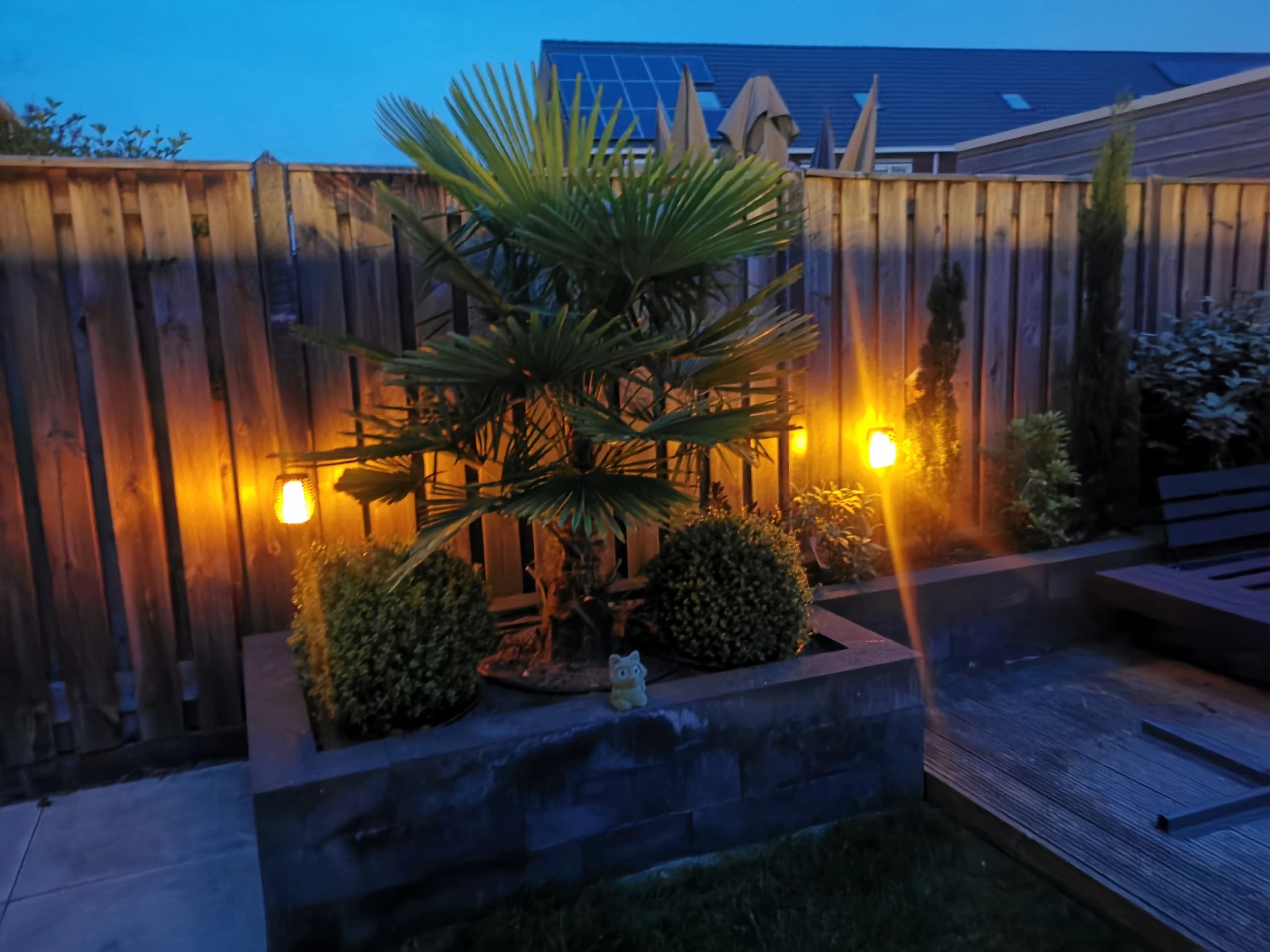 Solarlamp Fakkel voordeelset 3 zwart met schemersensor