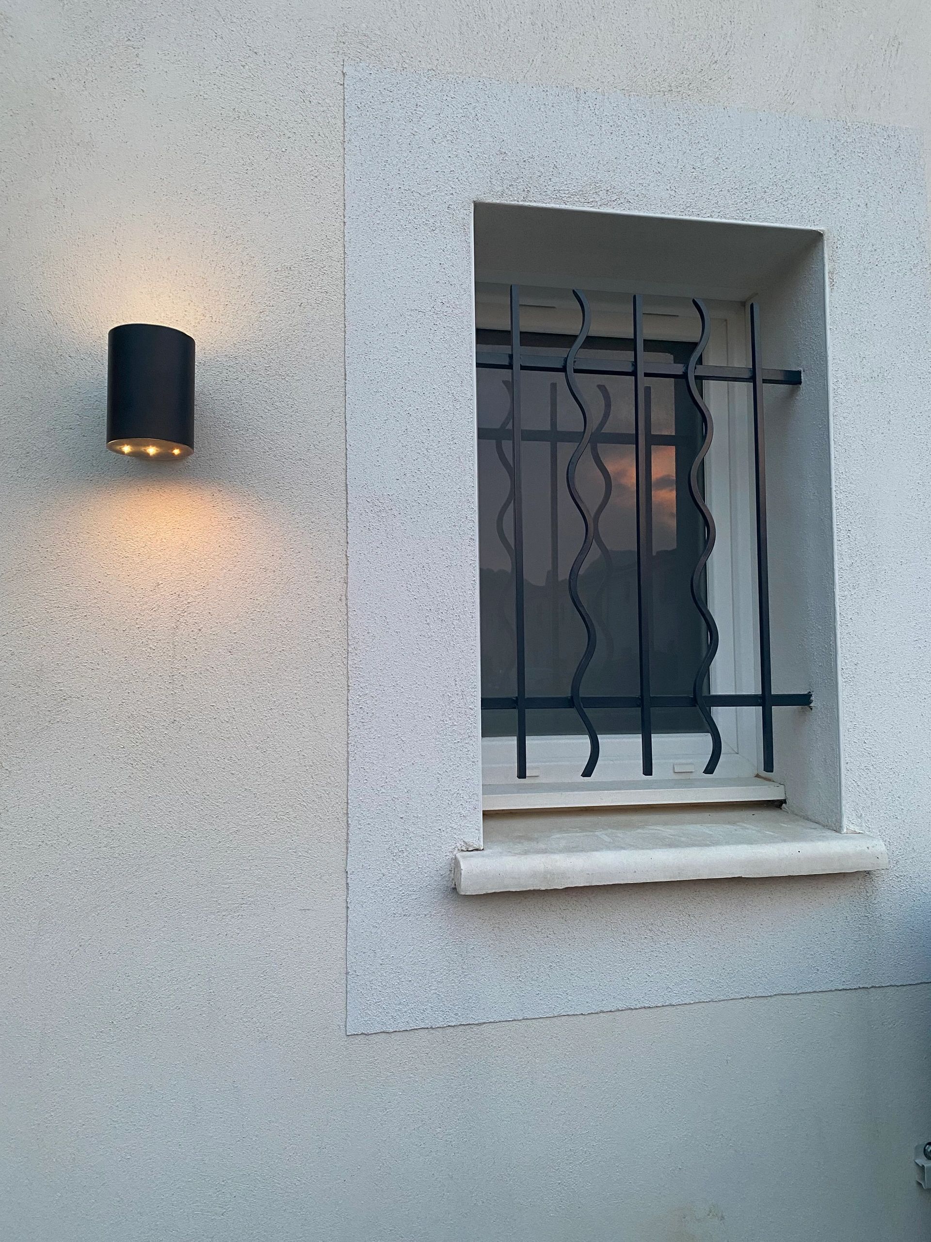 Solar LED wandlamp up downlight Sverre rond